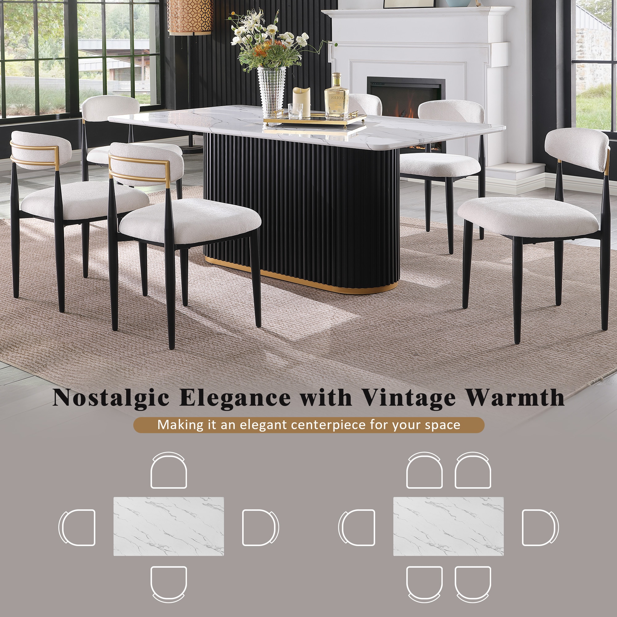 Clihome CL-ST1-BK700BE Dining-Sets - View #2