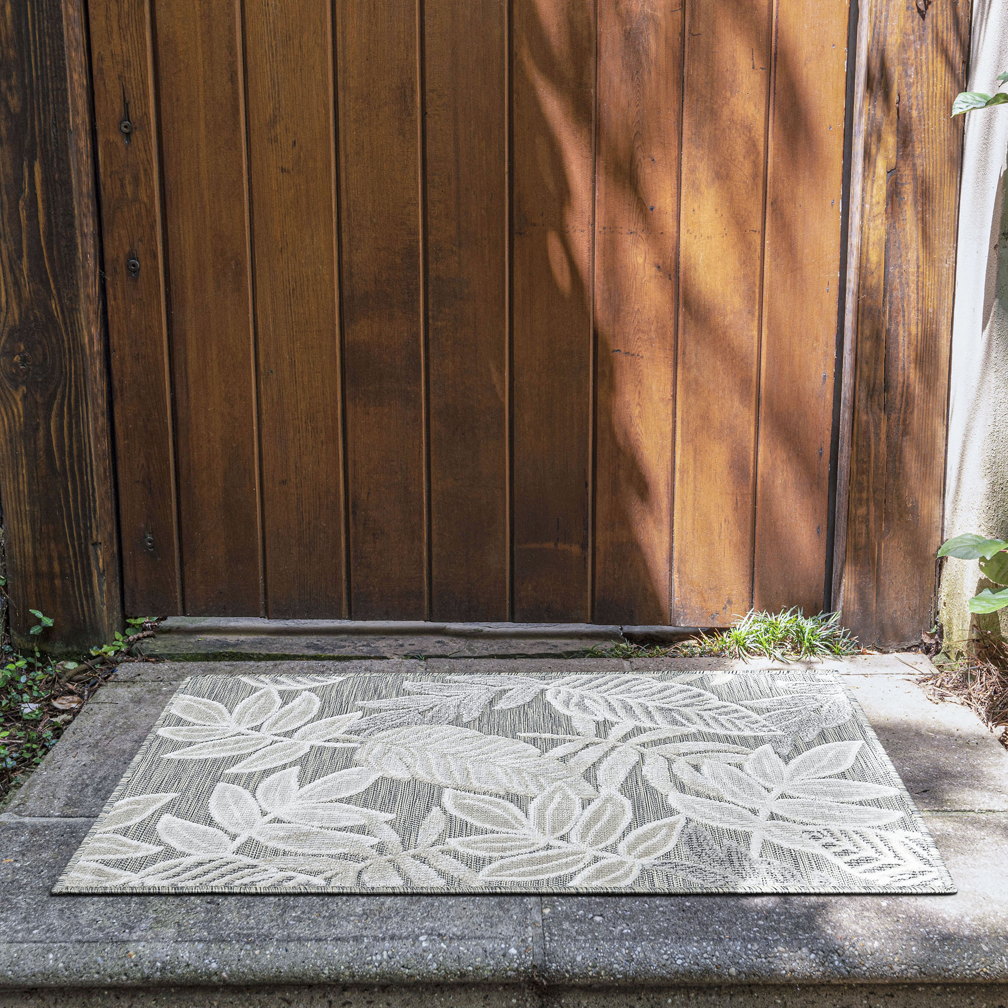 Tayse TRP1109 2X3 Tropic 2 x 3 (ft) Flatweave Polypropylene Gray Rectangular Indoor/Outdoor Throw rug