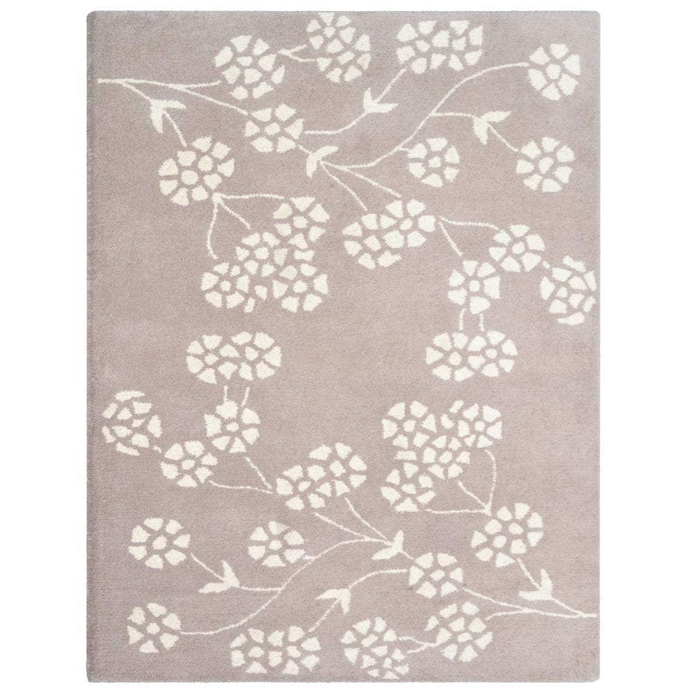 Rugsotic Carpets -  HAND TUFTED WOOL ECO-FRIENDLY AREA RUGS  - 4'x6' Rectangle Shape Beige White ...