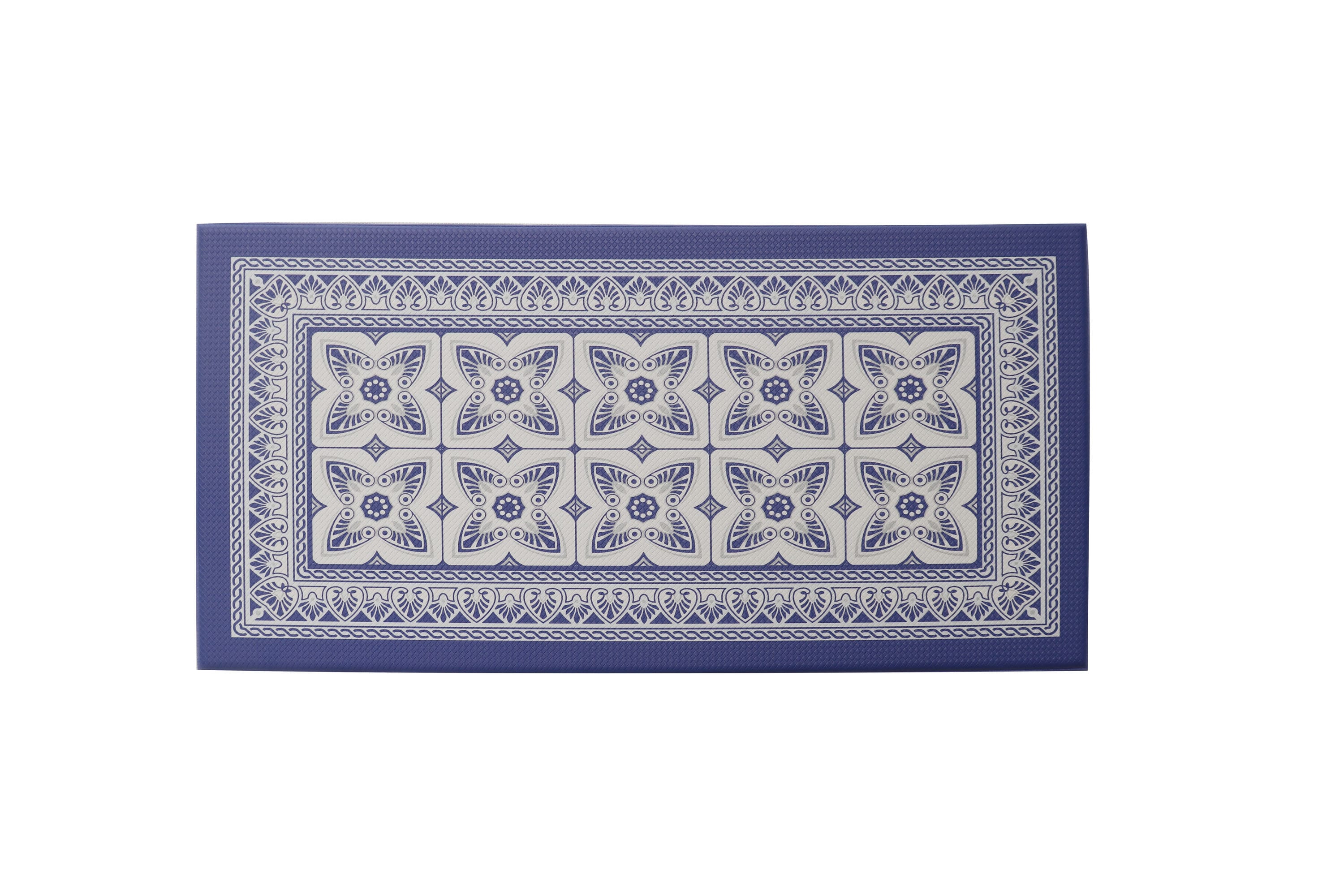 J&V TEXTILES CNC312 2-ft x 3-ft Multicolor PVC Rectangular Indoor or outdoor Decorative Anti-fatigue mat