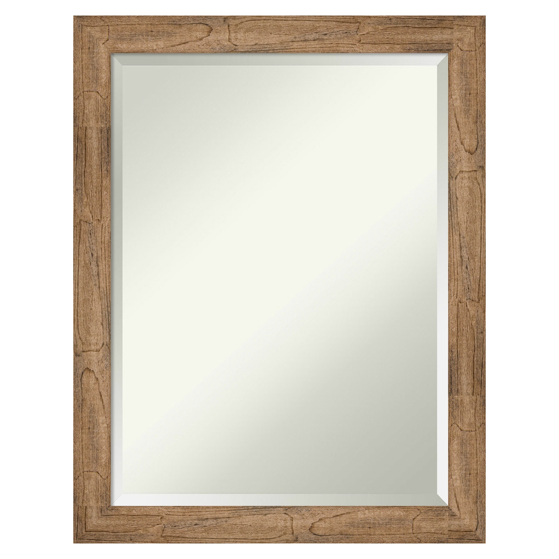 Amanti Art DSW4093353 Owl 21.5-in x 27.5-in Framed Rectangle Bathroom Vanity Mirror ( Distressed Brown )