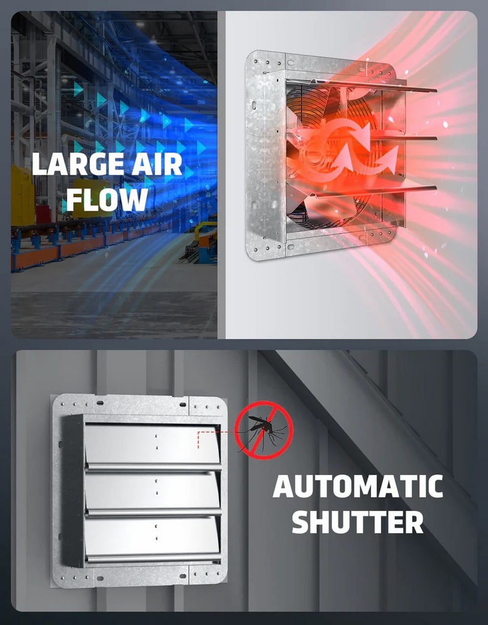 iLIVING ILG8SF14V-T Wall-Mounted-Fans - View #9