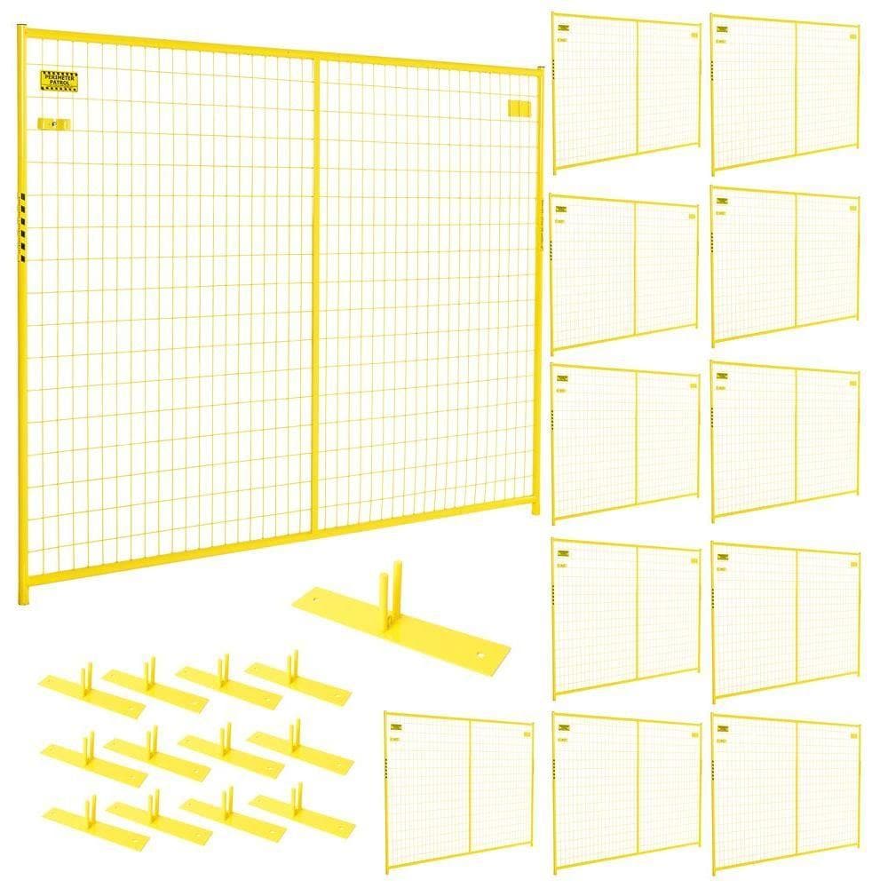 Perimeter Patrol RF 10006 - 12 6-Feet H x 7.25-Feet L Multi-purpose Steel Fence panel