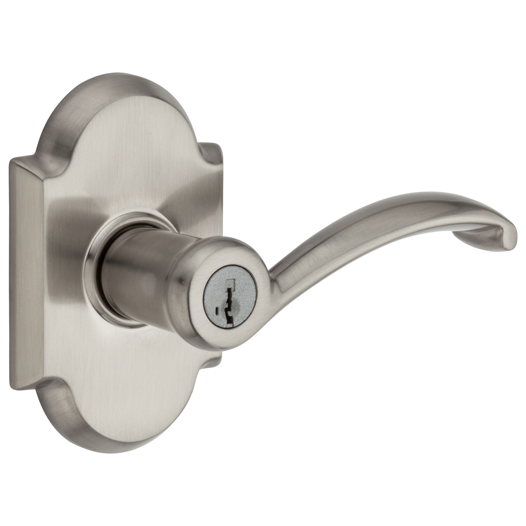 Kwikset Signatures Austin Satin Nickel Universal Exterior Keyed Entry ...