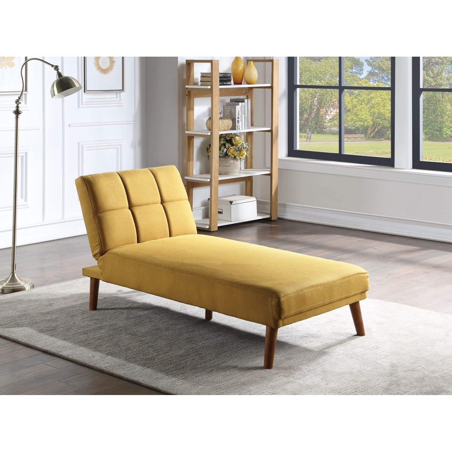 JASMODER HS00F8524-ID-AHD 30.00-Inches Modern Mustard Sofa