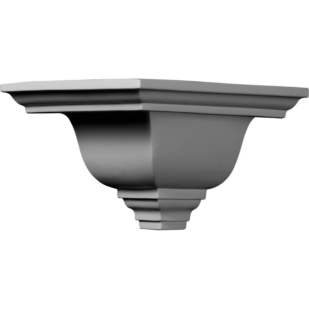 Ekena Millwork MOC07X05NI Niobe 7-1/2-in x 5-in Interior Primed Polyurethane Traditional 205378 Outside corner Crown Moulding Block
