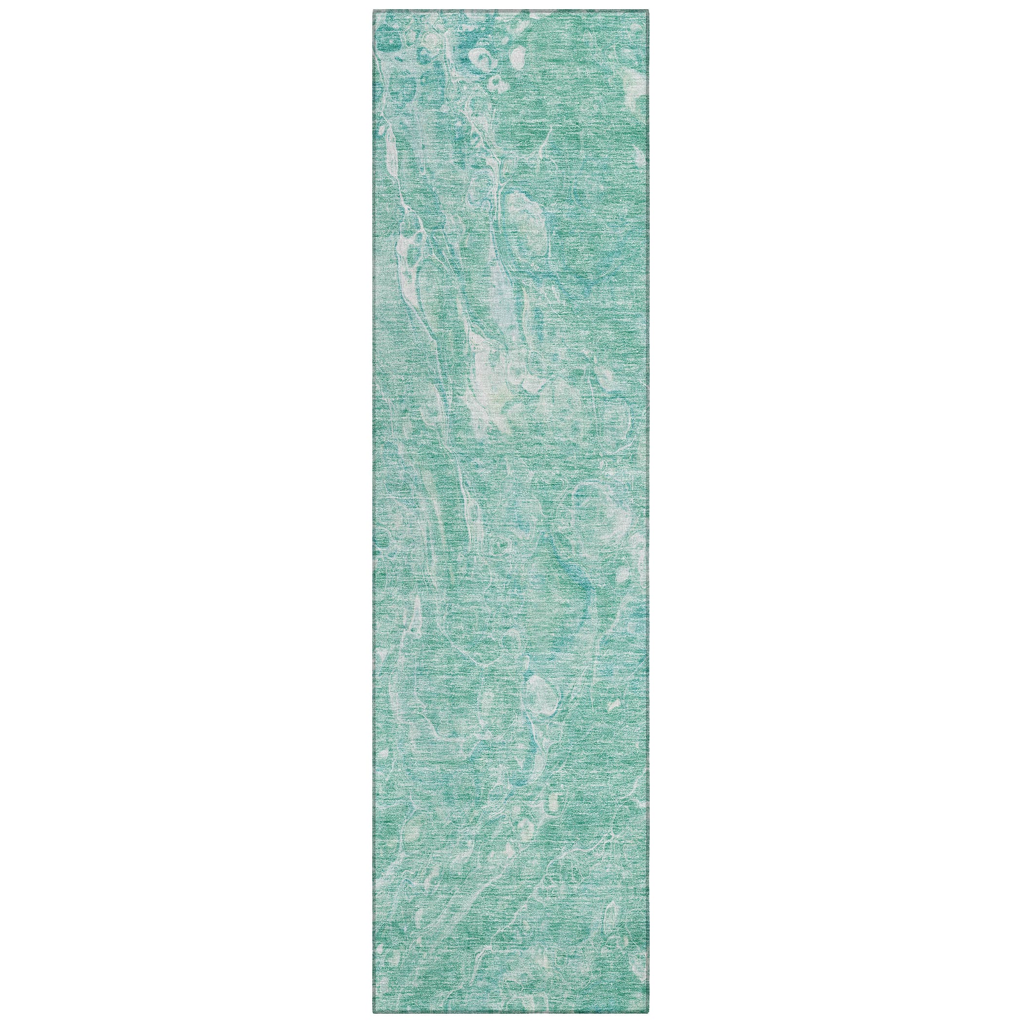 Addison Rugs ACN670TE2X8 Chantille ACN670TE 2 x 7 (ft) Polyester Teal Rectangular Indoor/Outdoor Geometric Machine washable Runner rug