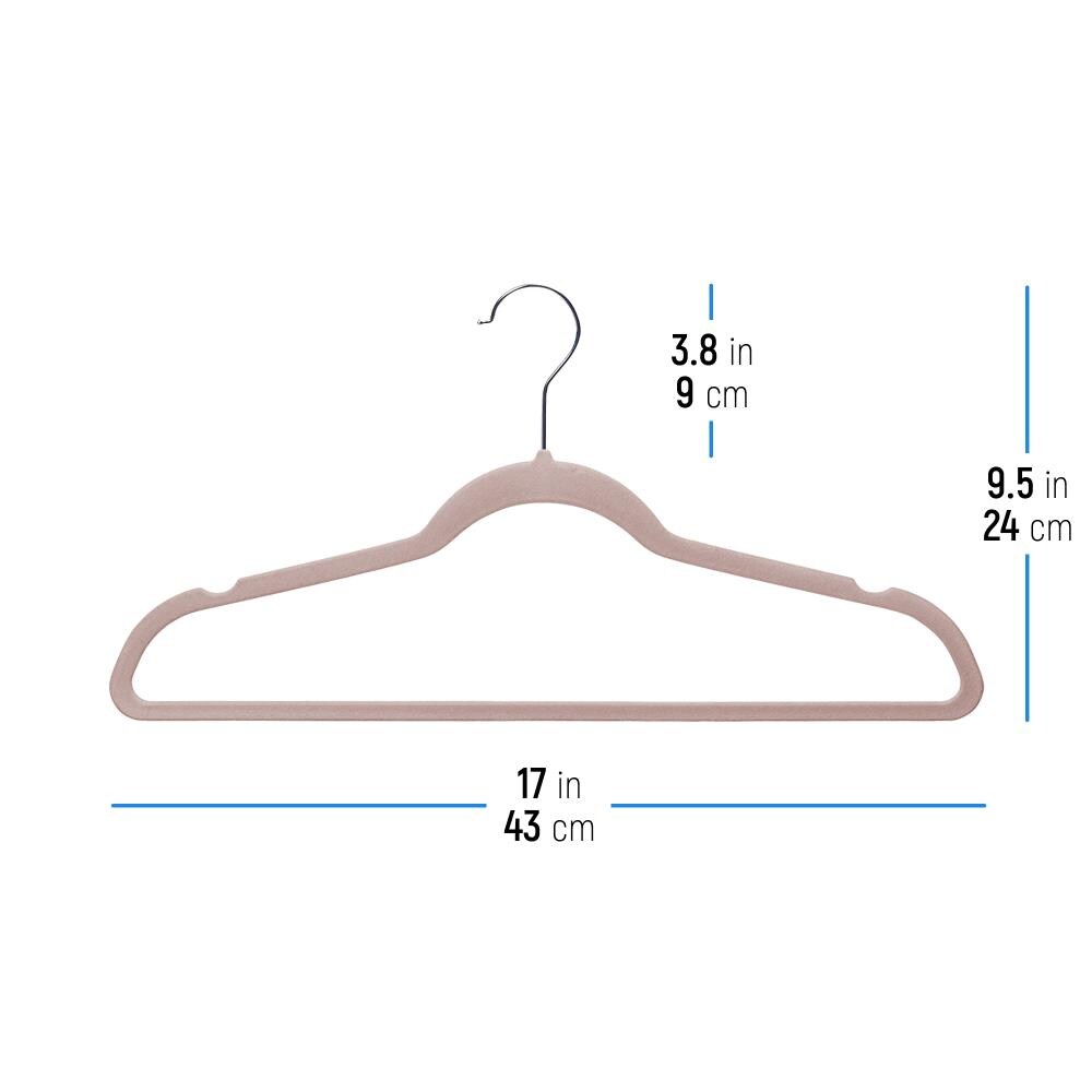 OSTO 30 Pack Premium Velvet Hangers, Non-Slip Adult Hangers with Pants Bar and Notches, Thin Space Saving 360-Degree Swivel Hook Black