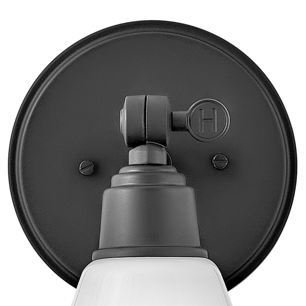 Arti 10" Black Cased Opal Glass Dimmable Vanity Light