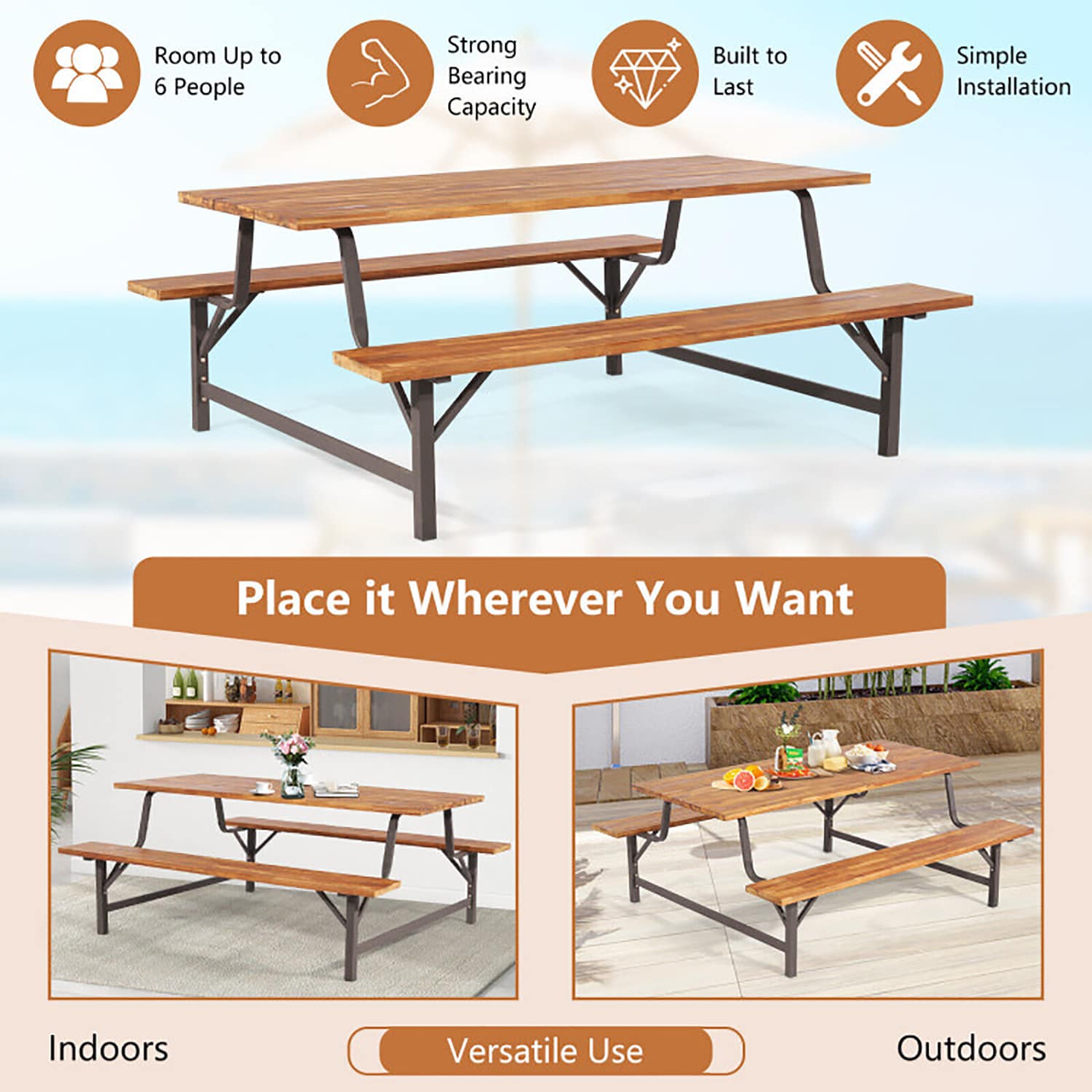 GZMR GZ-1104FOP137 Picnic-Tables - View #5