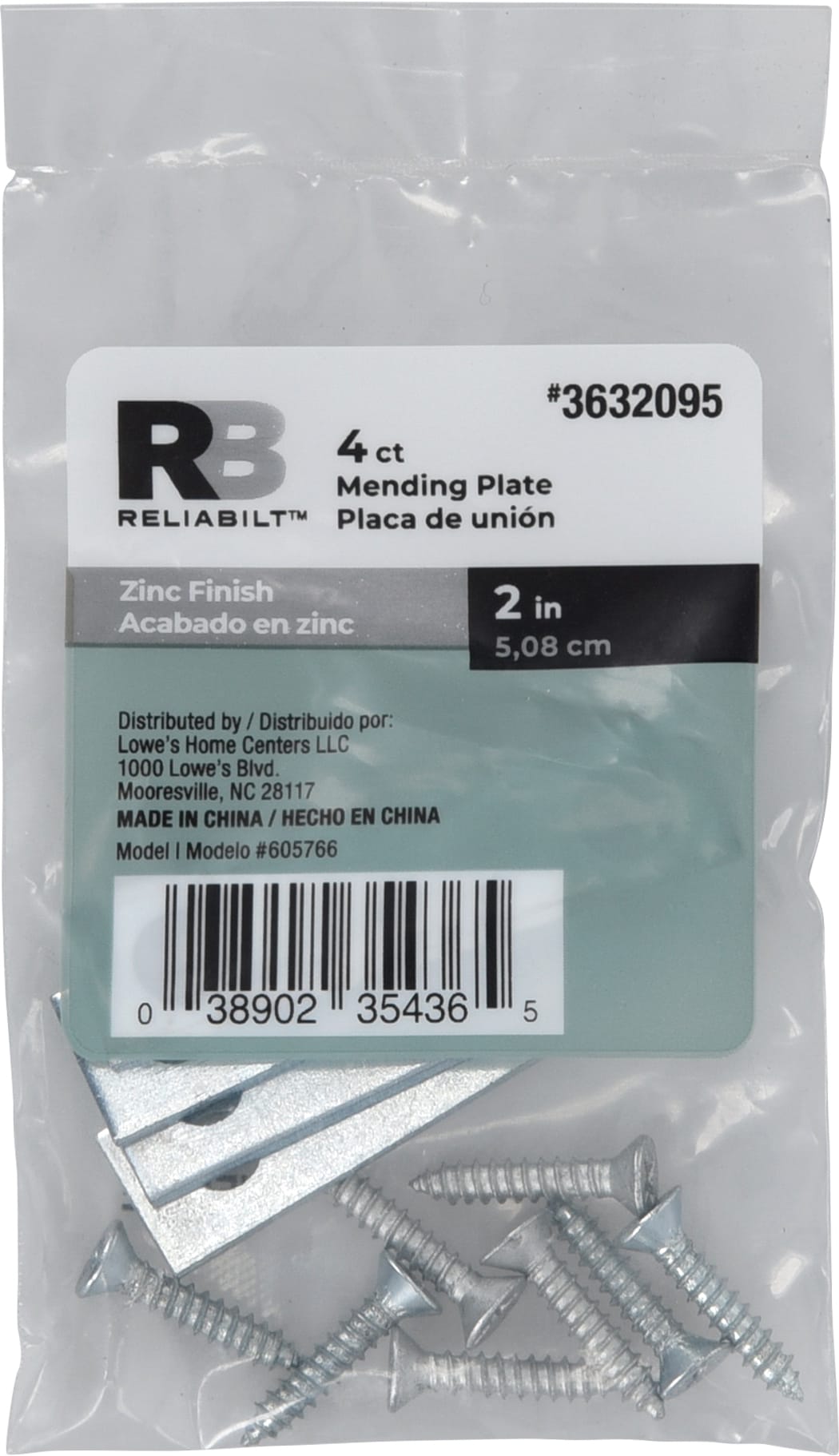 RELIABILT 605766 Mending-Plates-Brackets-Braces - View #3
