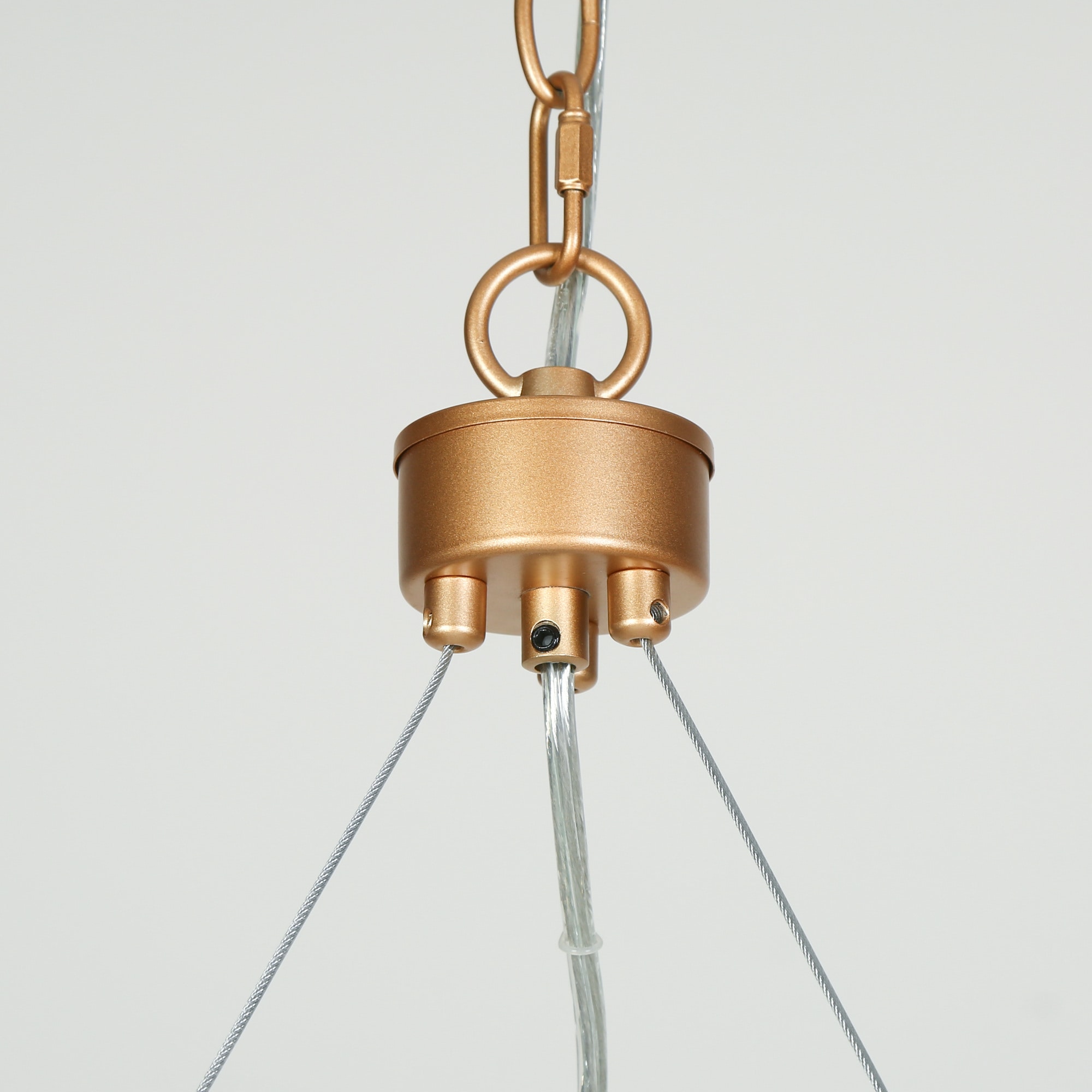 Froebon Black and Gold 6-Light Candle Chandelier