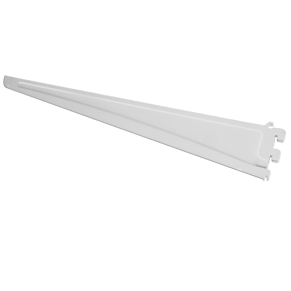 Rubbermaid 9 in. White Twin Track Bracket for Wood Shelving