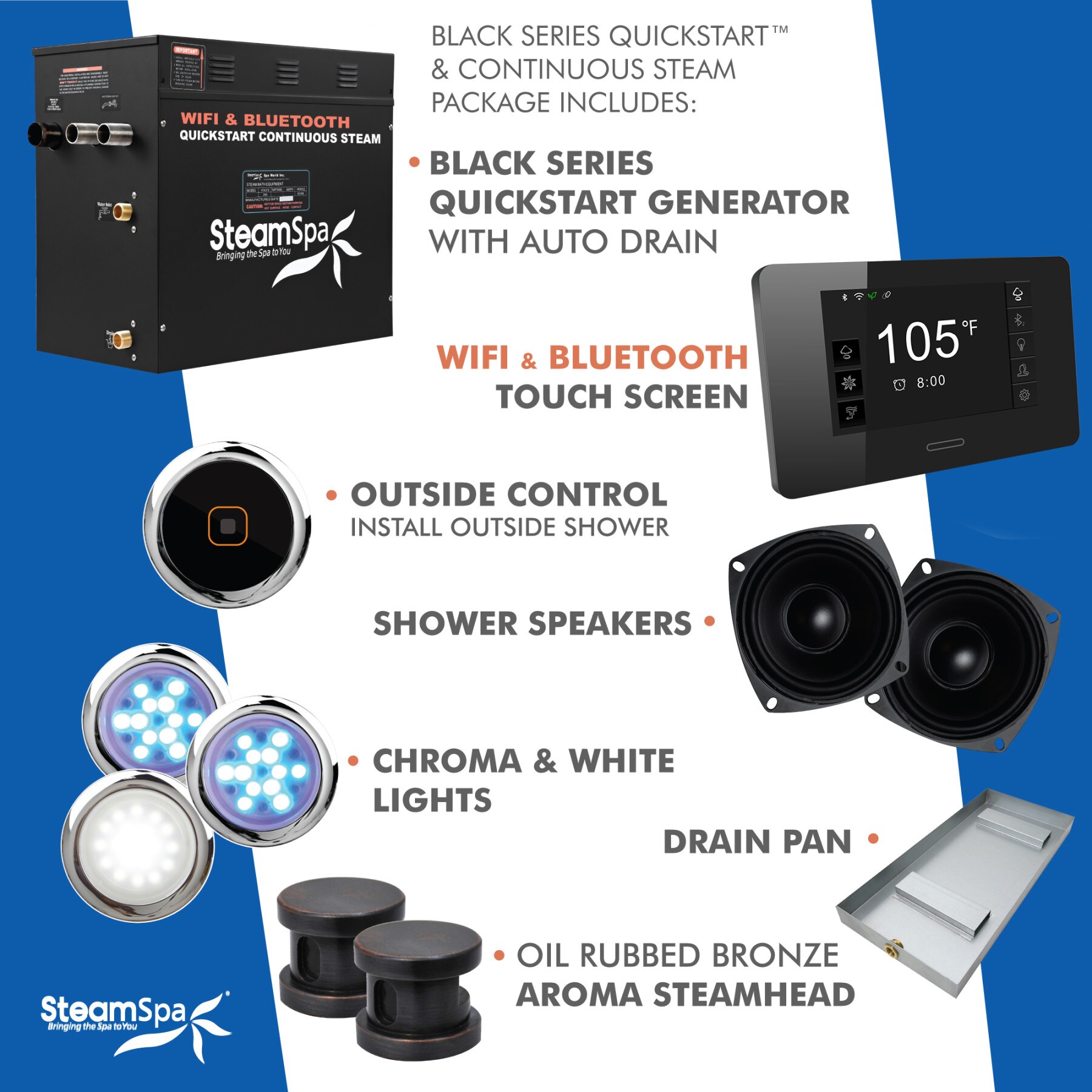 SteamSpa BKT1200ORB-ADP Steam-Showers - View #10