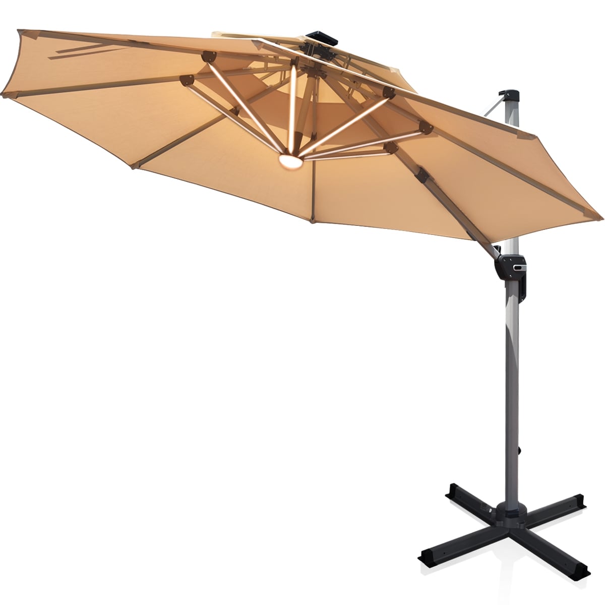 12 ft patio umbrella with lights