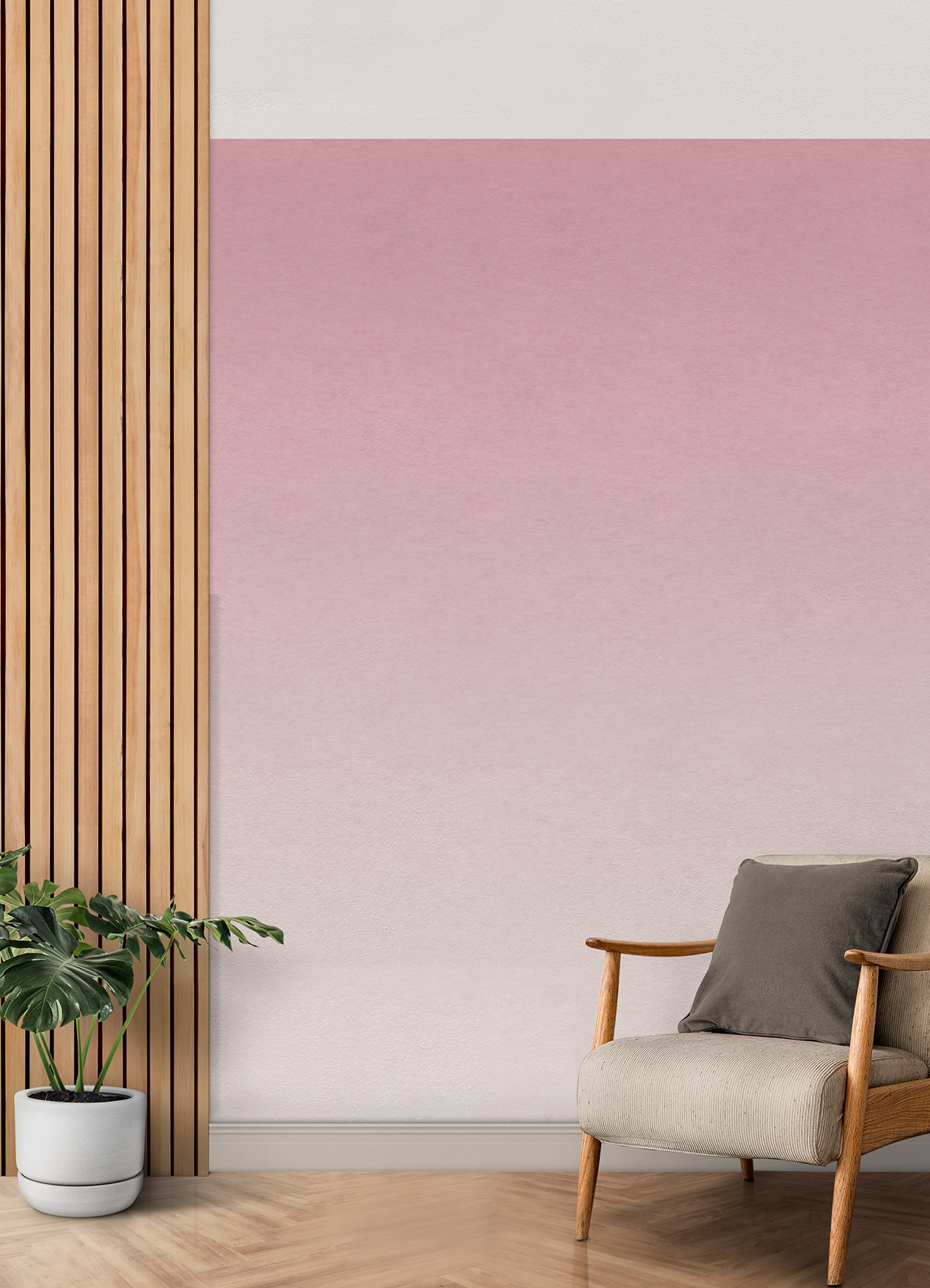Pink Aura Ombre Peel and Stick Wall Mural