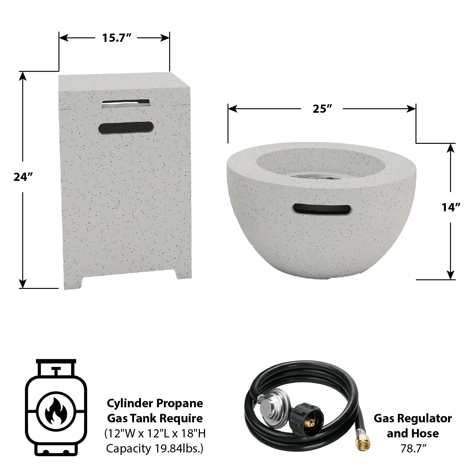 KANTE RMFP-B01SET-81904 Outdoor-Gas-Firepits - View #7