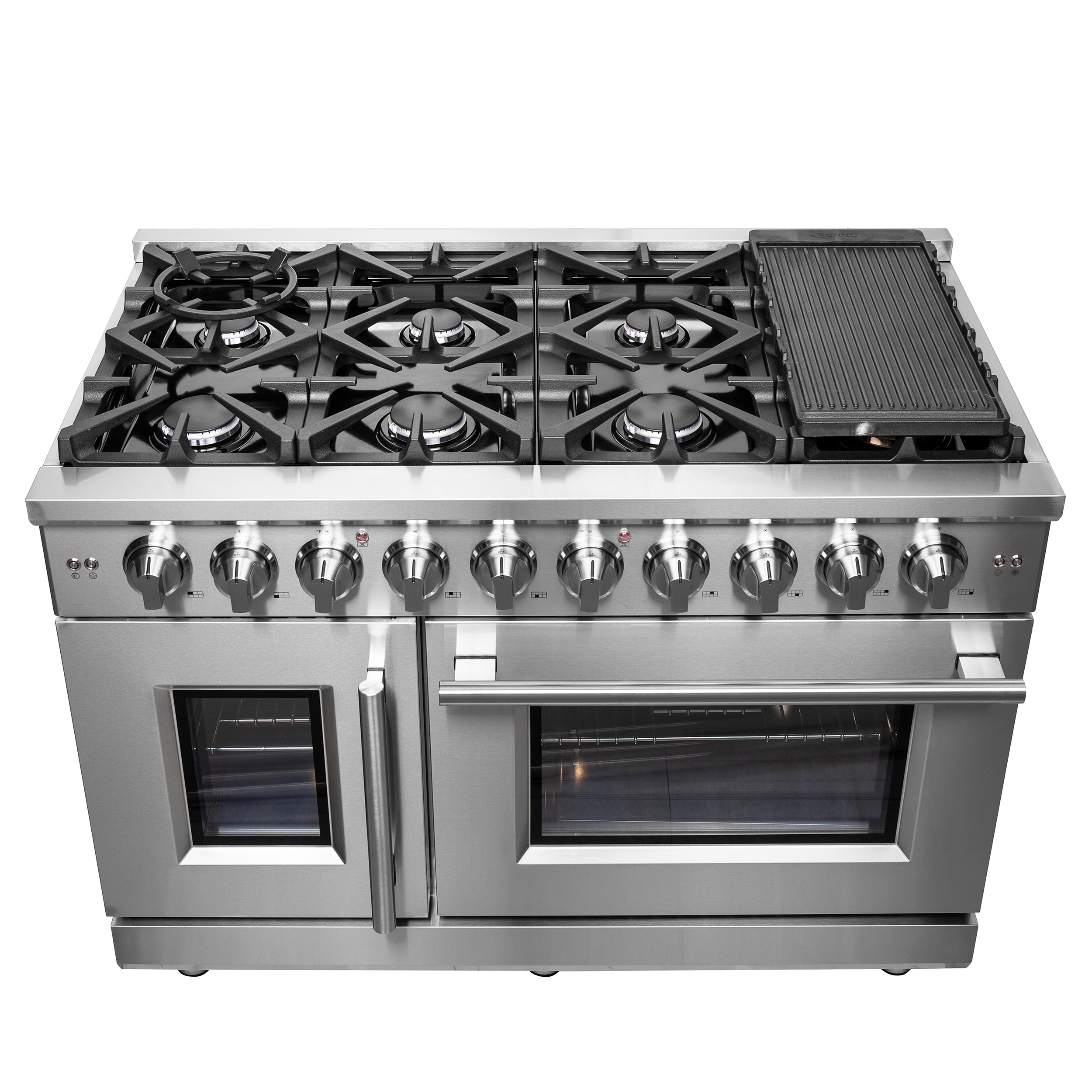FORNO FFSGS6439-48 Double-Oven-Gas-Ranges - View #3