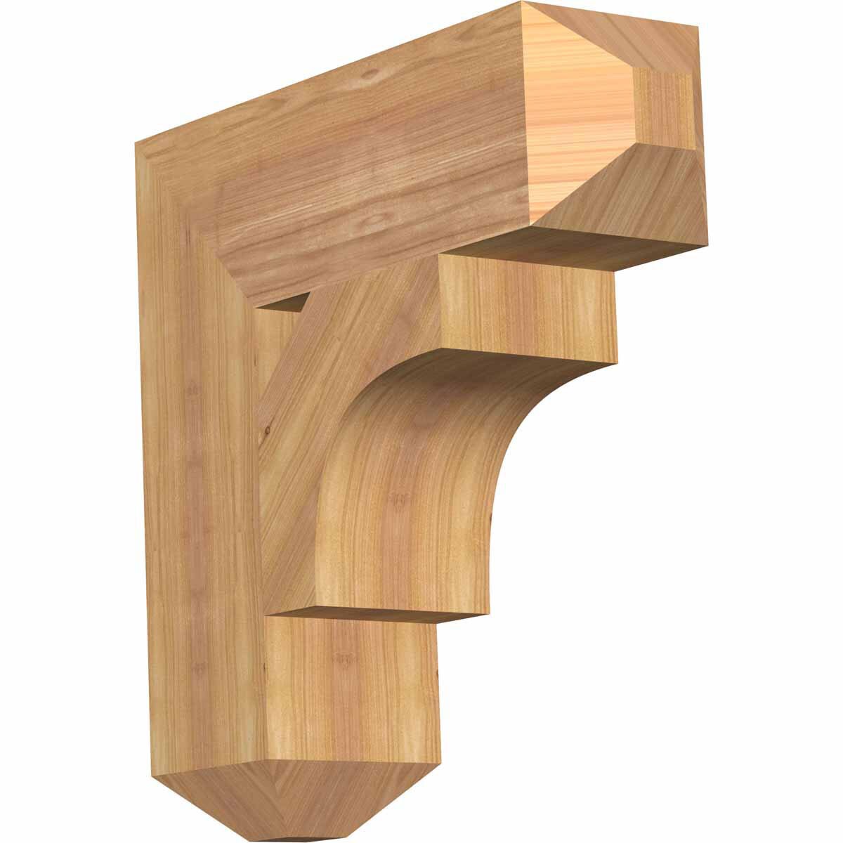 Ekena Millwork BKT06X20X20WTL04SWR Westlake craftsman smooth 5-1/2-in x 20-in x 20-in Western red cedar Brown Wood Standard bracket