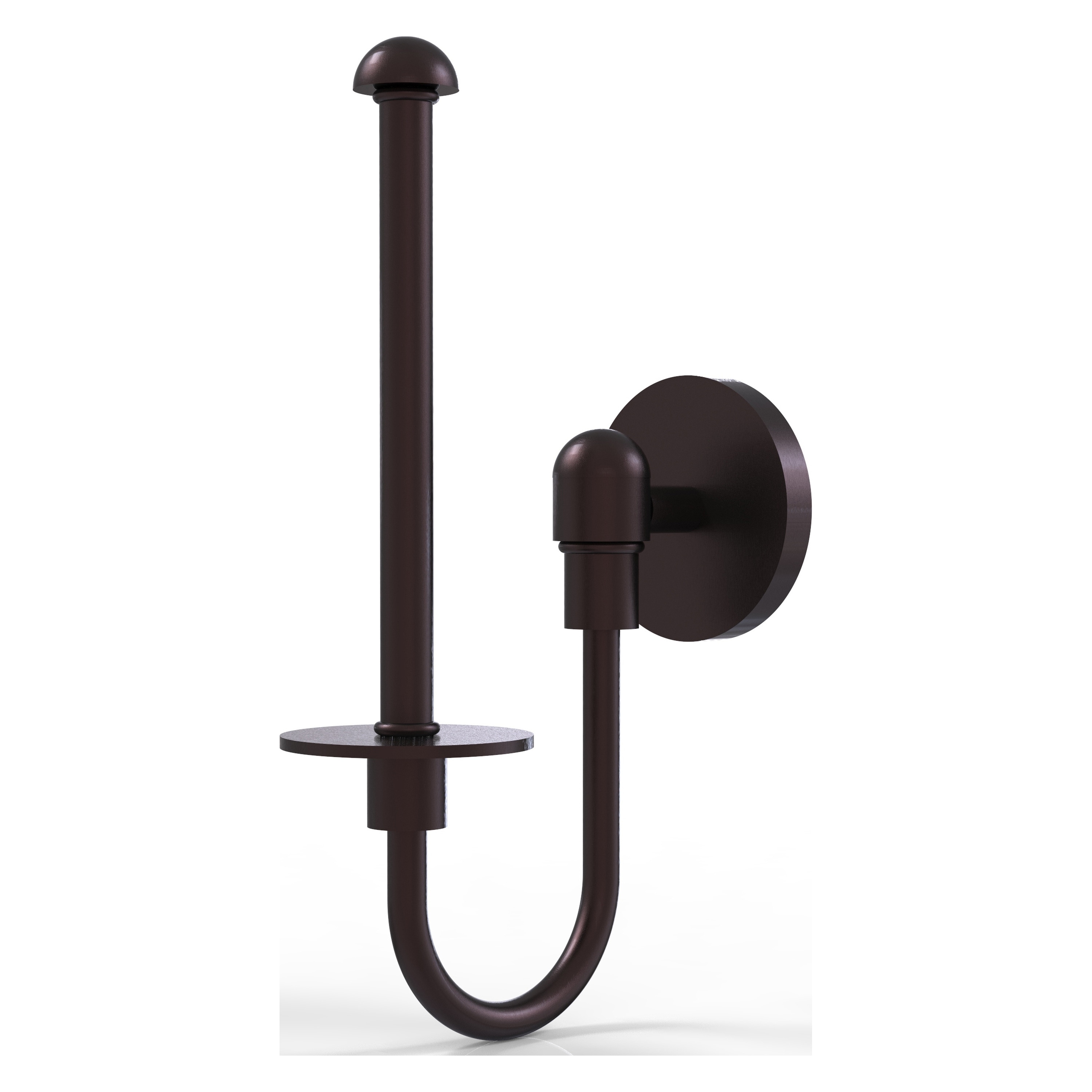 Allied Brass TA-24U-ABZ Tango Antique Bronze Wall mount Single post Toilet Paper Holder 1 -Rolls with Storage