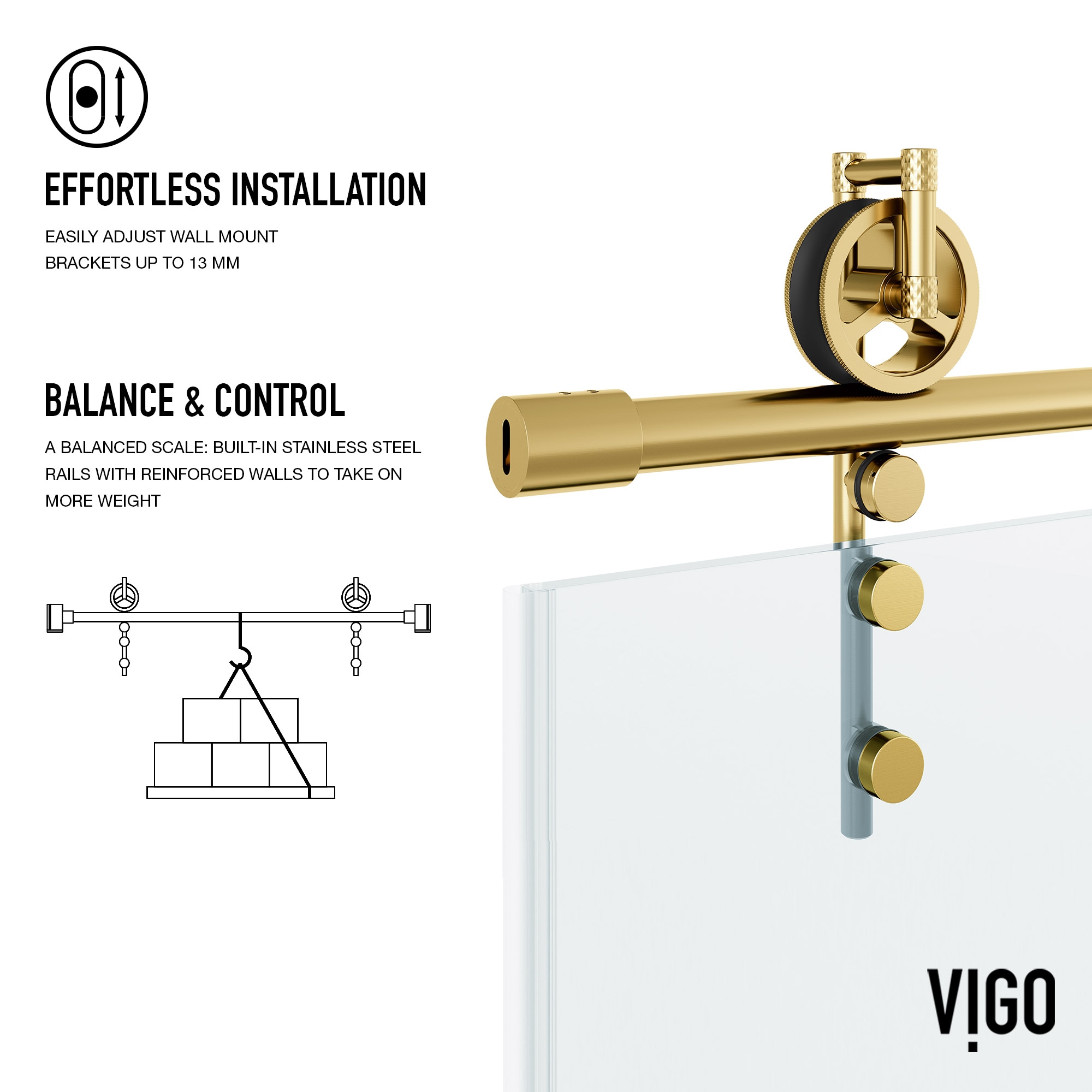 VIGO VG6049MGCL6068 Bathtub-Doors - View #9