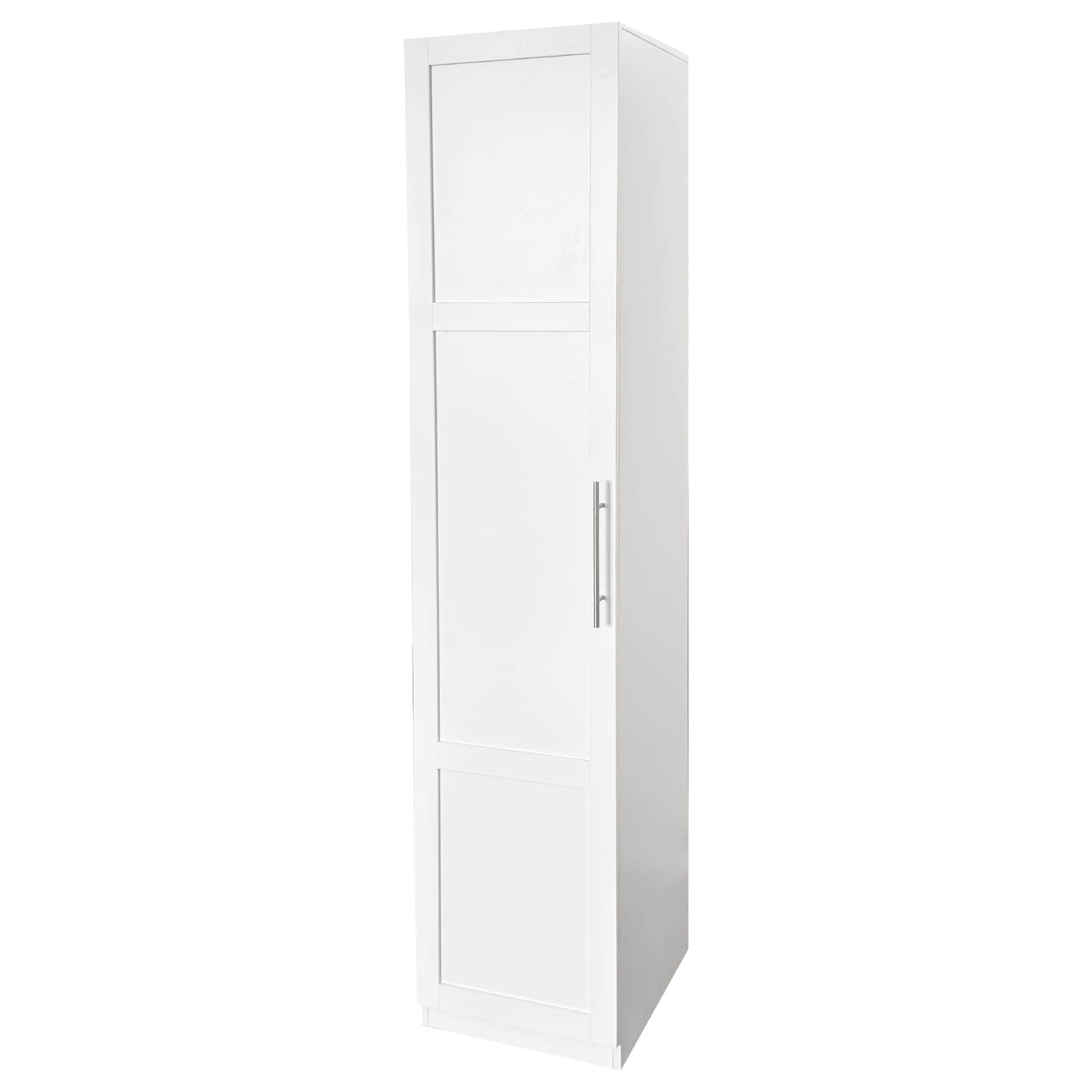 Vynxaria Kitchen Pantry Cabinet Freestanding Storage with Doors and Adjustable Shelves for Kitchen Living Room White #LEDD0602DJKTZSG023