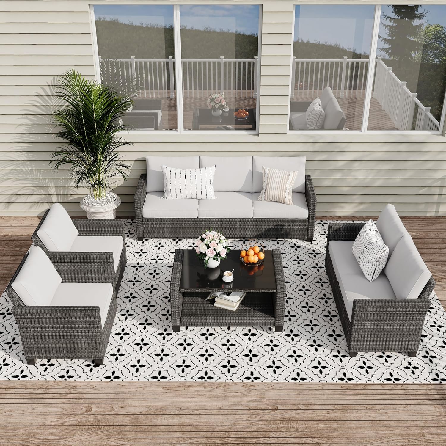 Qeetex LHF-DYQ-PHO-12OCKRV3 Patio-Dining-Sets - View #6