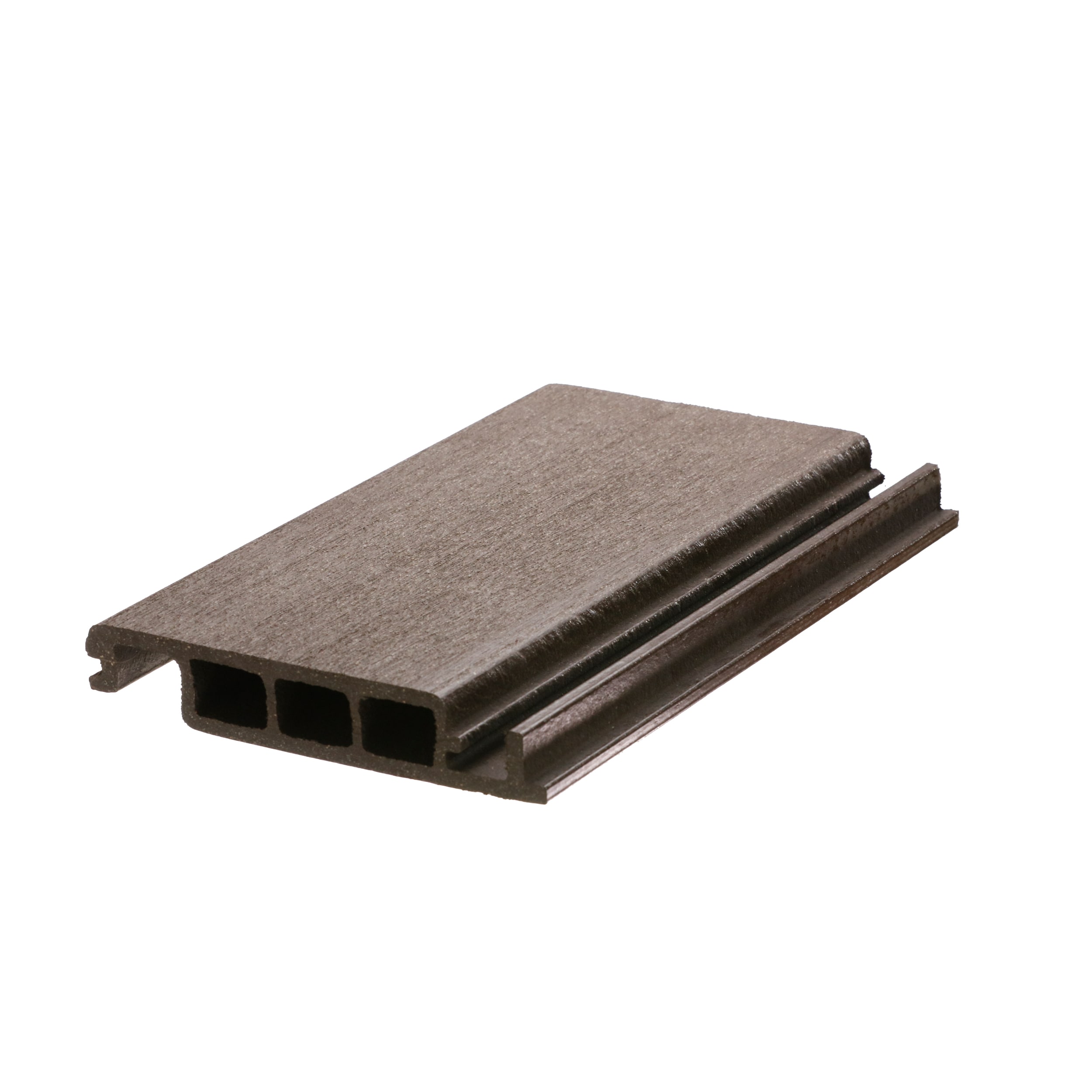 DuxxBak Composite Decking DX-D-144W DuxxBak Dekk Water-Shedding 1-in x 6-in x 12-ft Walnut Interlocking Composite Deck board