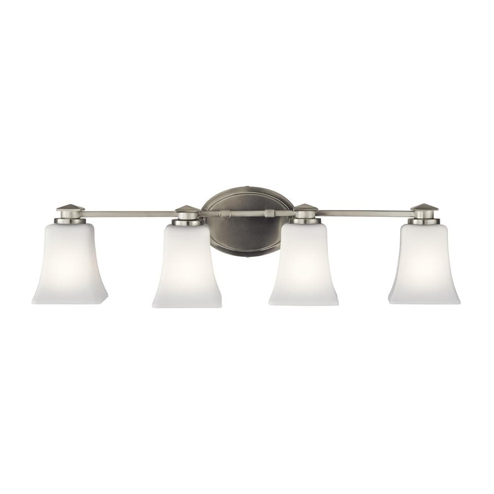 Kichler Clare 4-Light Brushed Nickel Transitional Vanity Light at Lowes.com