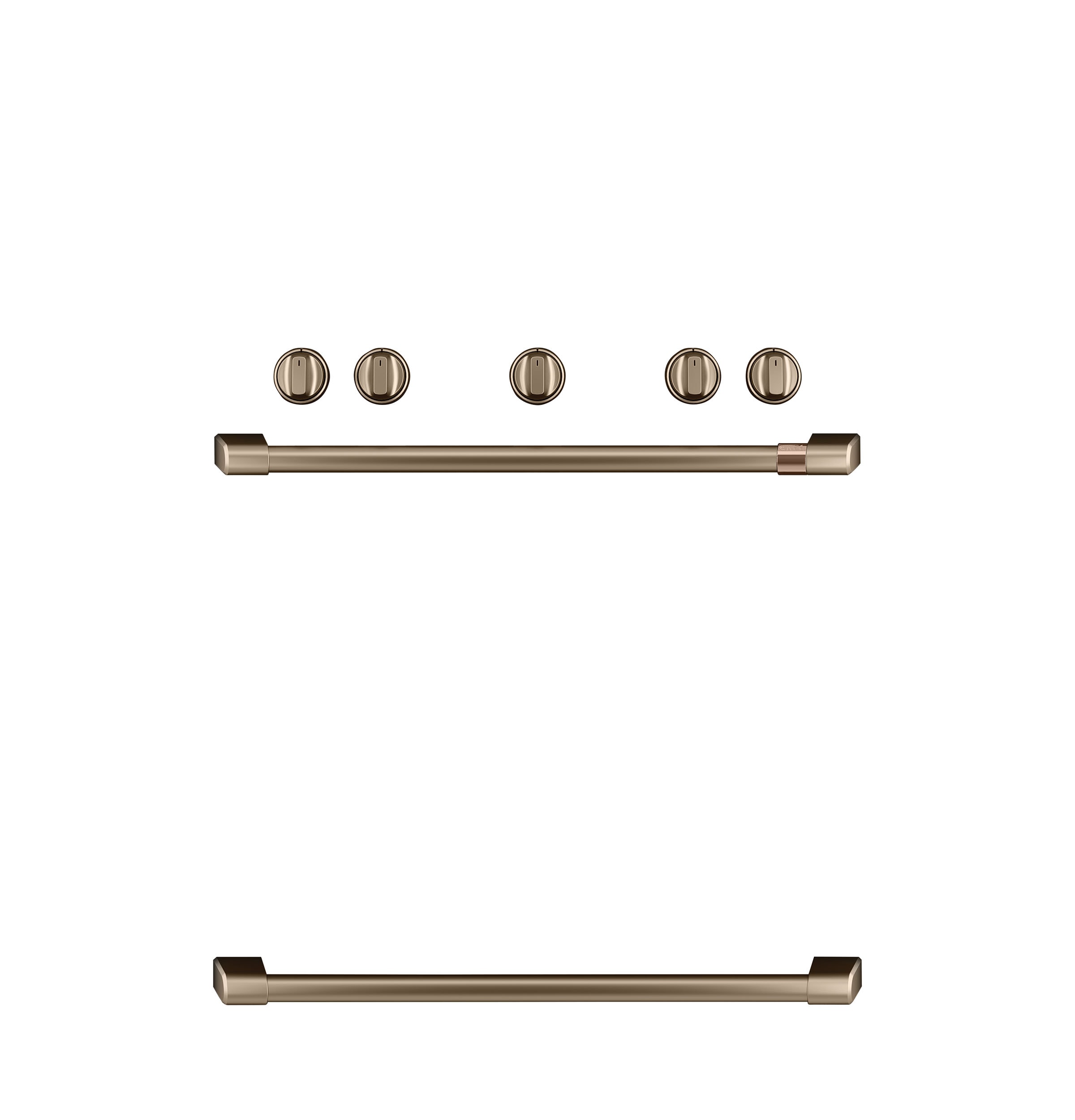 Cafe CXFSGHKPMBZ 30-in Gas range Handle and knob kit ( Brushed Bronze )