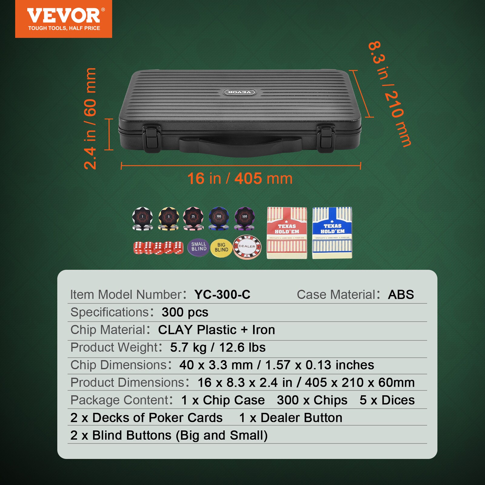 VEVOR PKCMTZCLAY308AR11V0 Playing-Cards - View #8