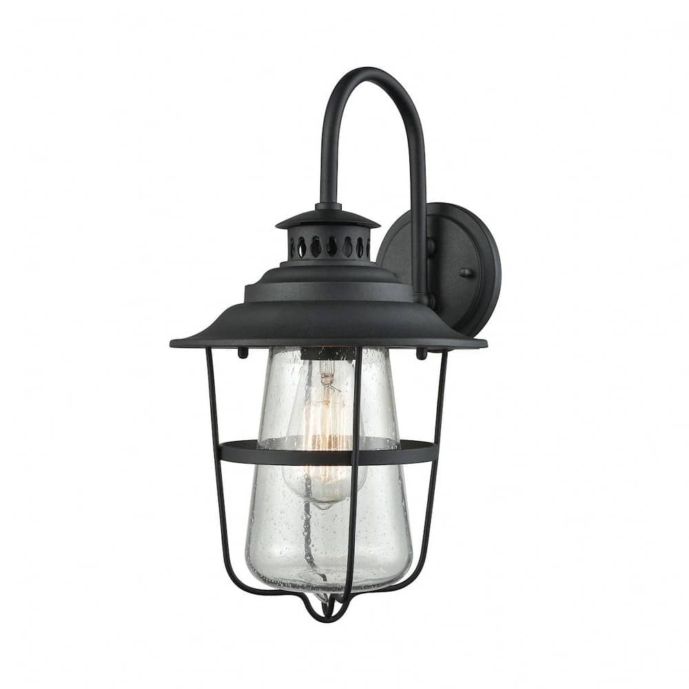 ELK Home A-CRFT-45120/1 San Mateo Textured Matte Black 1 - Light - Hardwired Electric Fixture