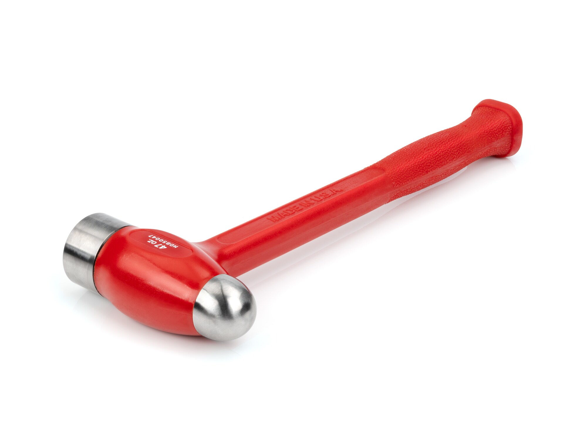 24 oz Ball Peen Soft Grip Dead Blow Hammer (Red)