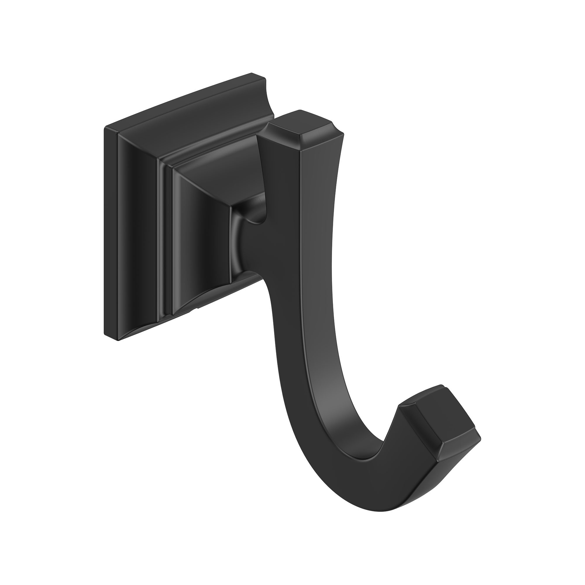 American Standard Town Square S Matte Black Double-Hook Wall Mount ...