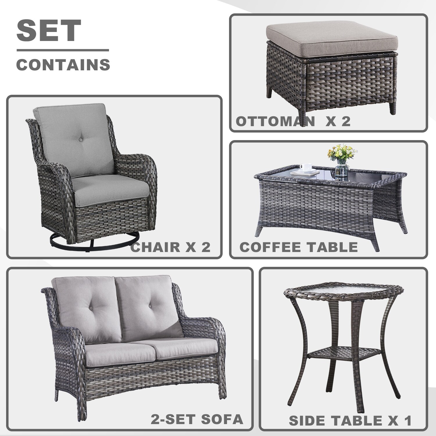 Rilyson FS039019026024016-2 Patio-Conversation-Sets - View #3
