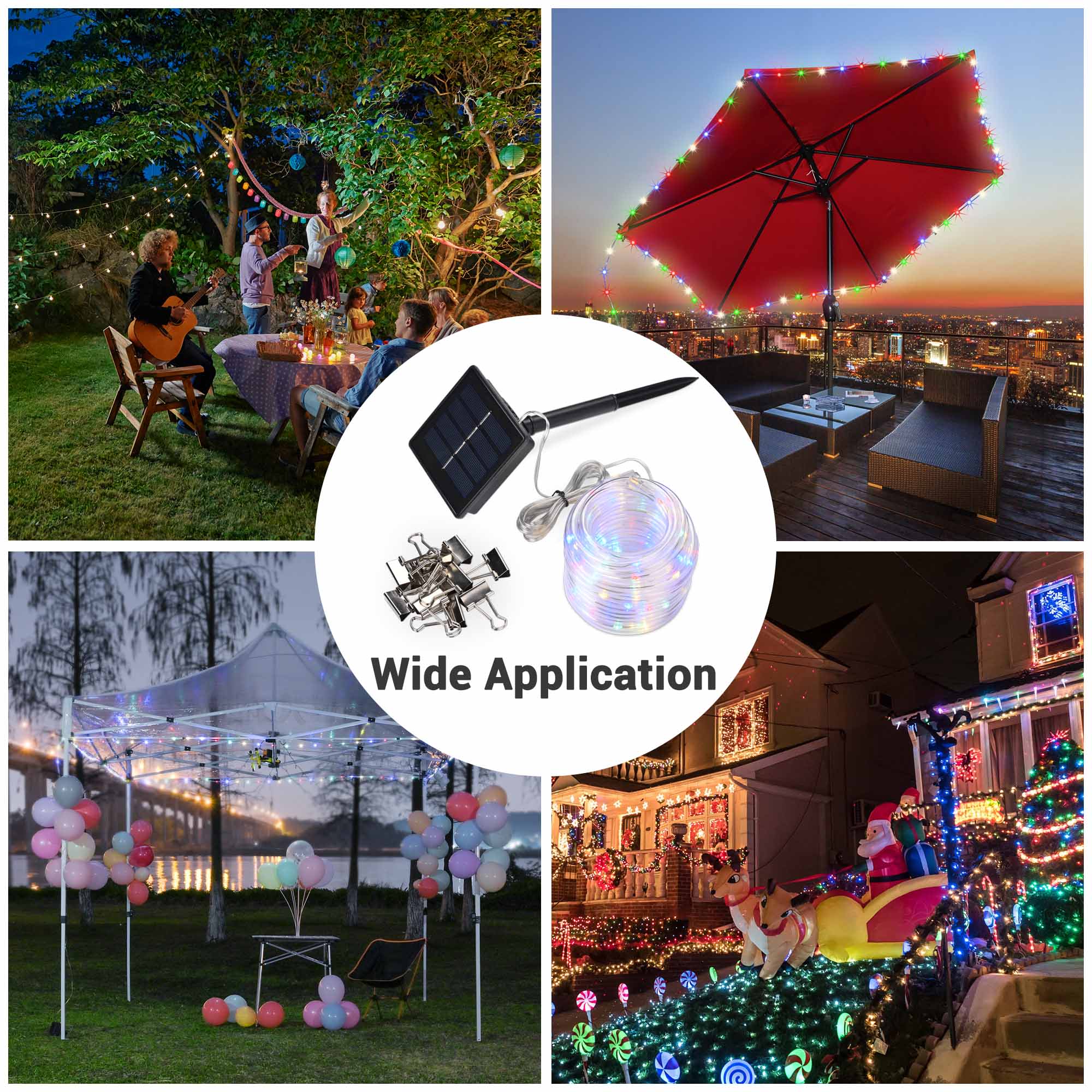 Yescom 07CLT002-12M-RGB-LO Patio-String-Lights - View #2