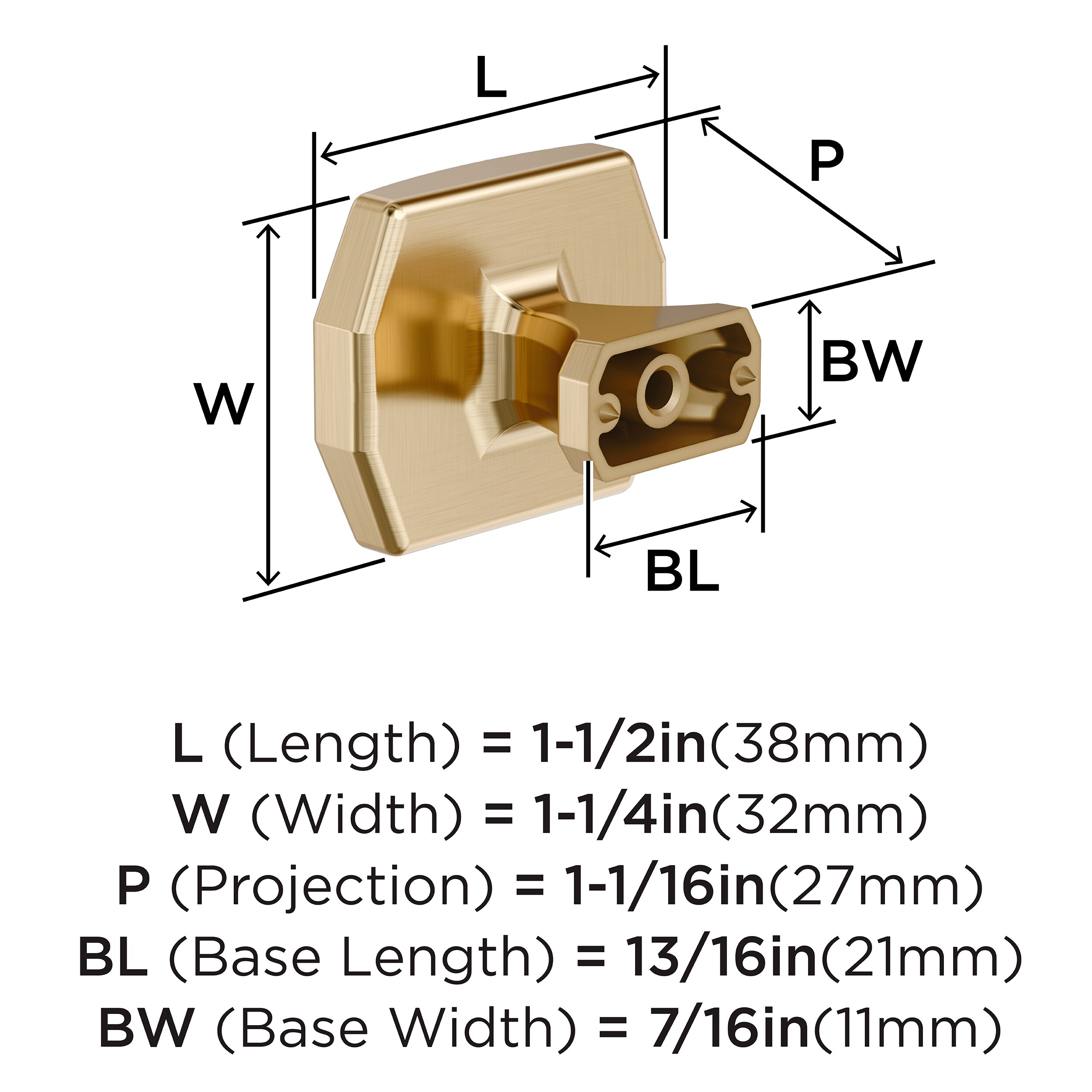 Amerock BP36687BBZ Cabinet-Knobs - View #4