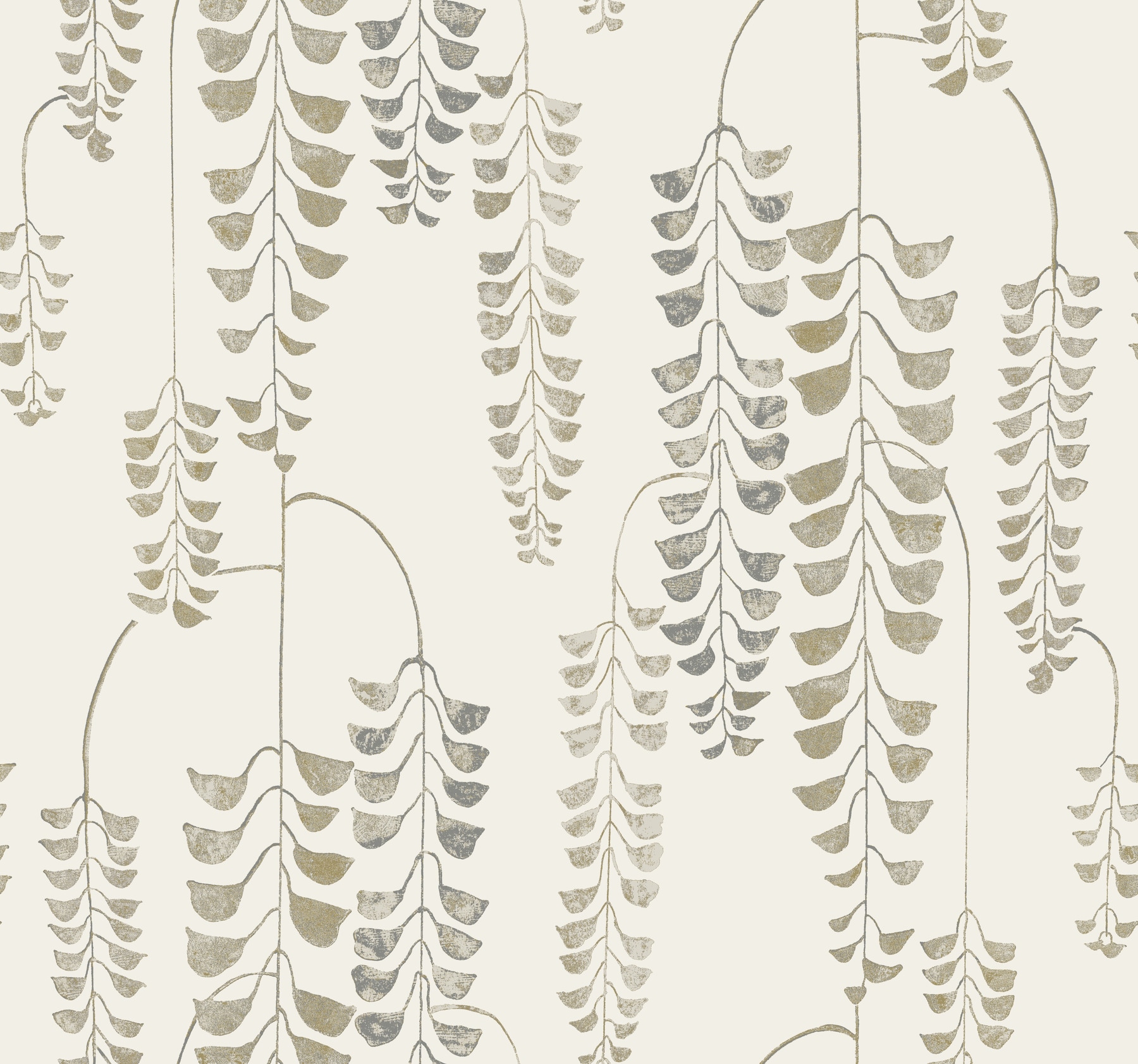 York Wallcoverings BW3941 Black and White Resource Library 60.8-Sq. Feet Yellow Non-woven Ivy/Vines Prepasted Water Activated Paste Wallpaper