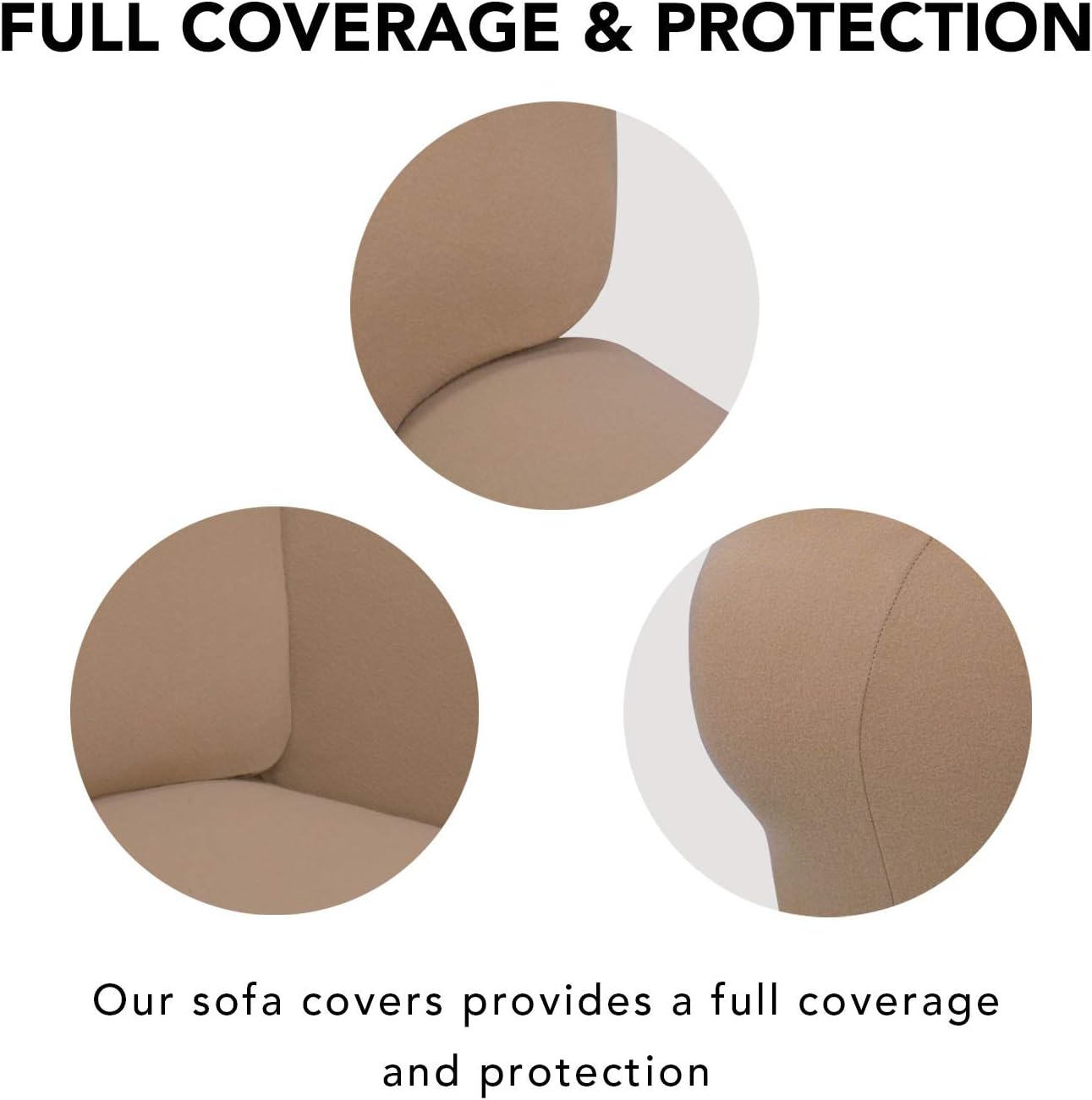 J&V TEXTILES STRETCH-CHAIR TAUPE slipcovers - View #4