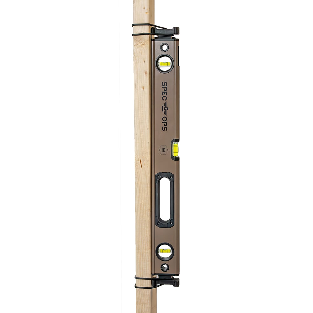 Spec Ops Tools SPEC-LEVEL24 Aluminum 1.1875-Inches 3 Vial Box beam level