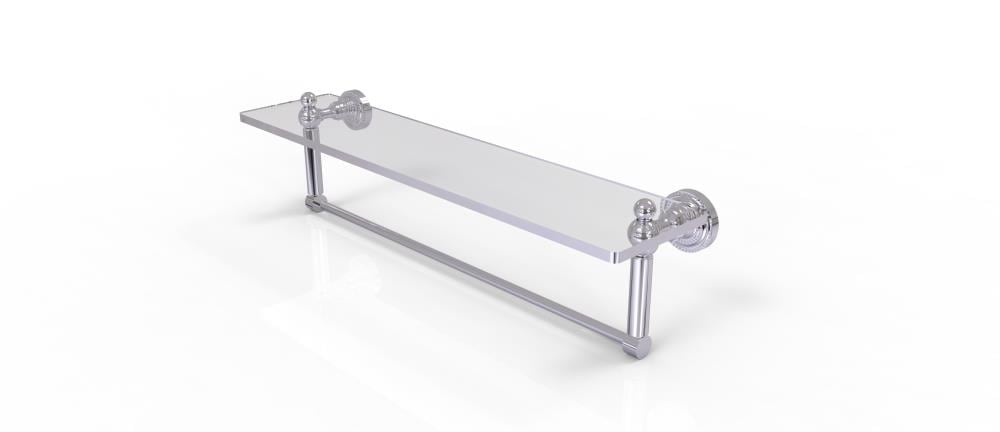 Allied Brass DT-1TB/22-PC Dottingham Polished Chrome Wall mount Bathroom Shelf ( 22-in x 5-in x 5-in )