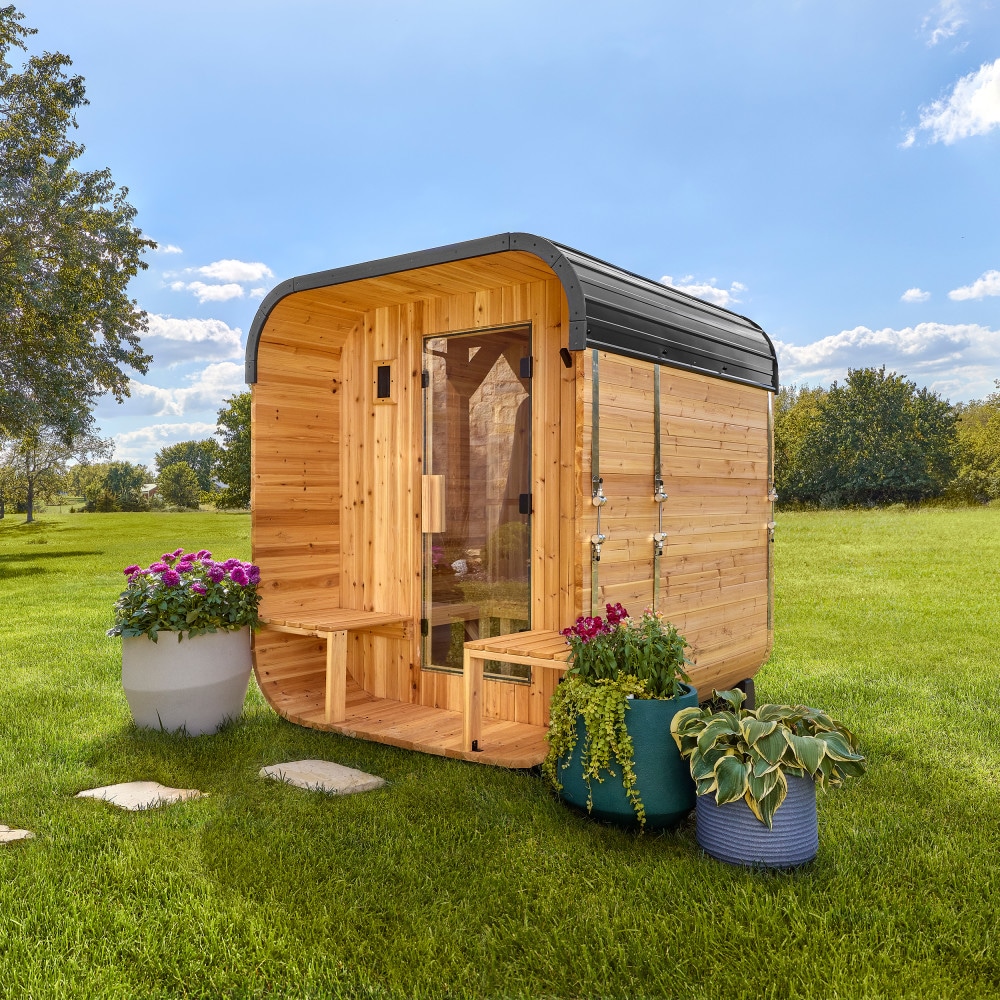 Backyard Discovery 78.44-in H x 71.1-in W x 69.5-in D Wood Electric sauna