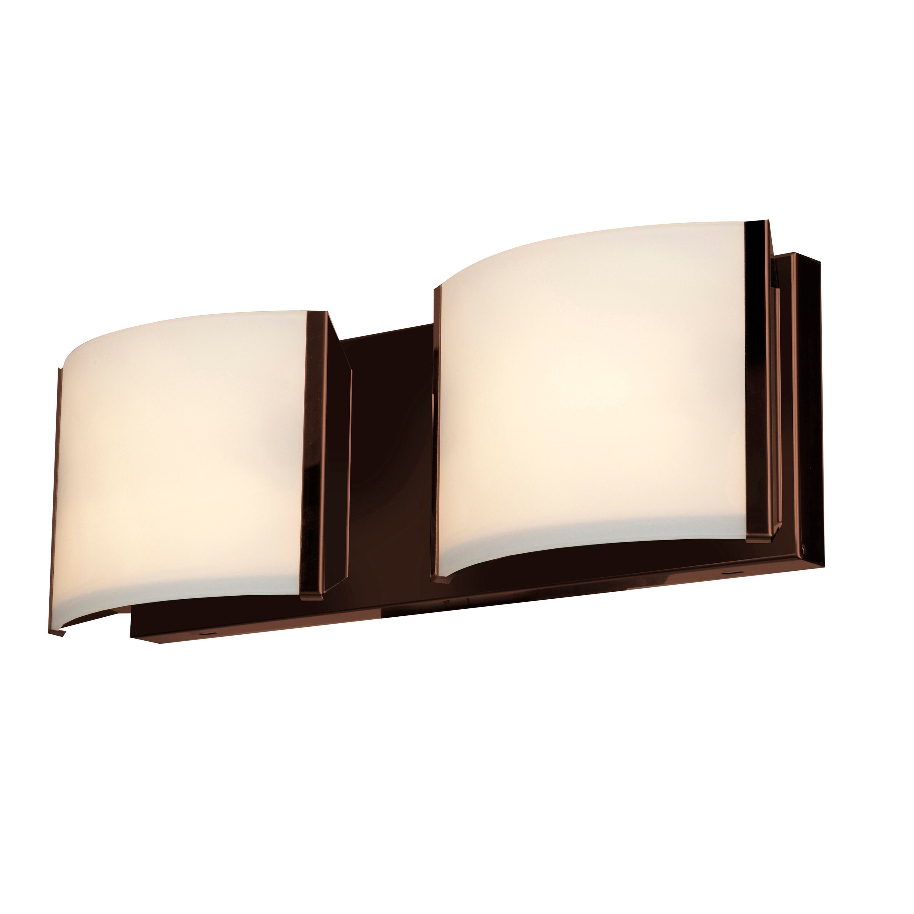 Access Lighting 62292LEDD-BRZ/OPL Nitro2 3.75-in 2-Light Bronze LED Transitional Vanity Light