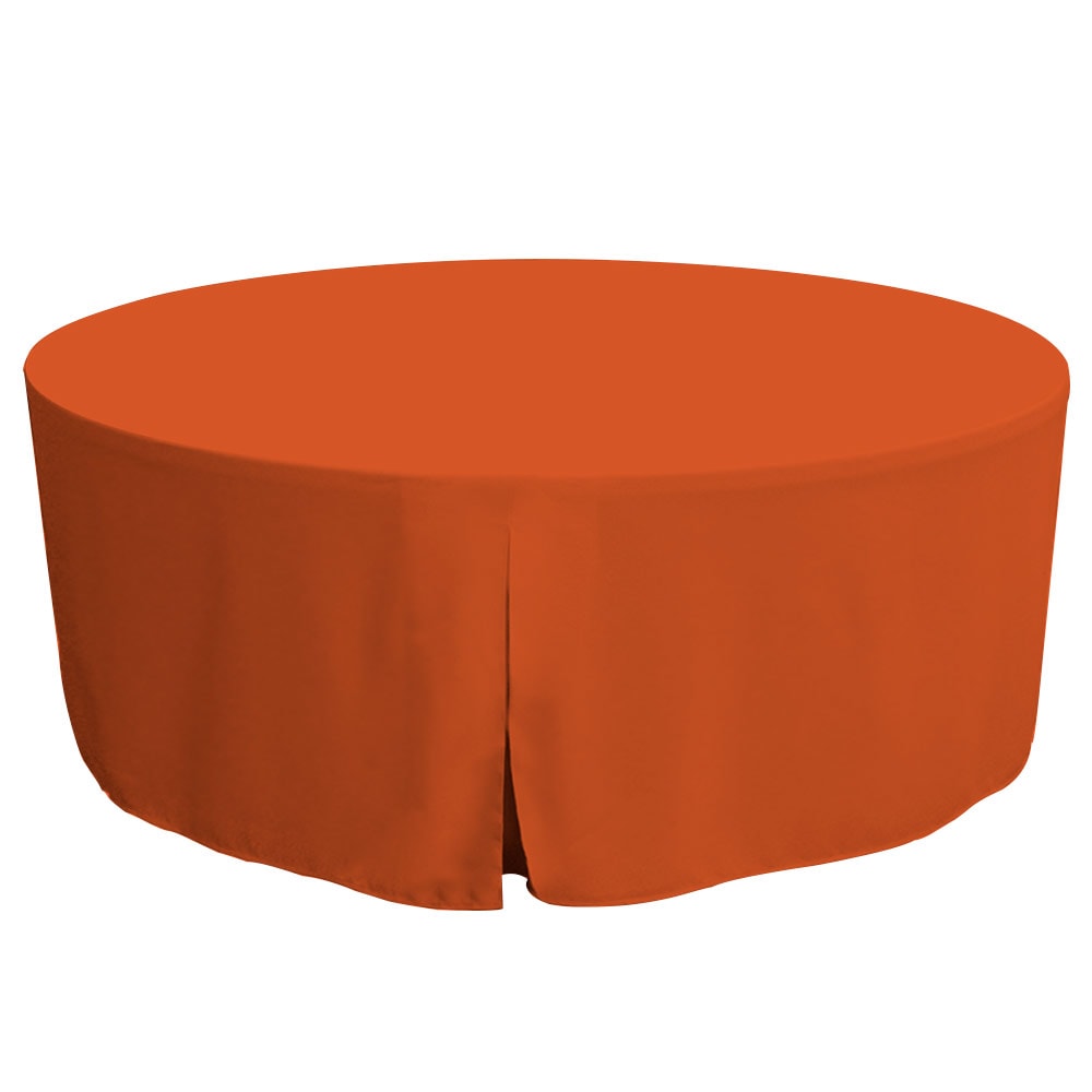 WestPoint Home 028828431950 Tablevogue Table Cover Collection Fitted Indoor/Outdoor Ooh-Orange Table Cover for 72-in round