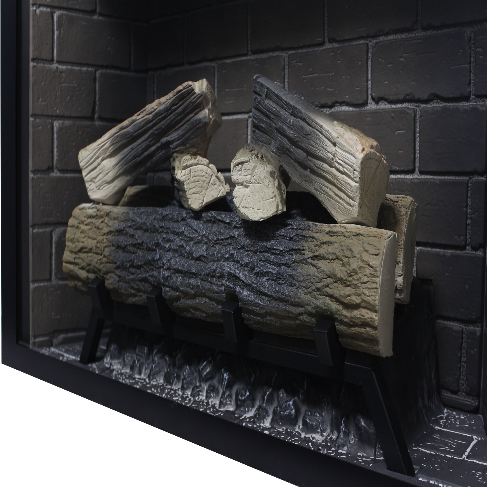 Clihome VL-EF40T 35.1-in W Black Wall mount LED Wall-mount Electric Fireplace with Remote Control Included