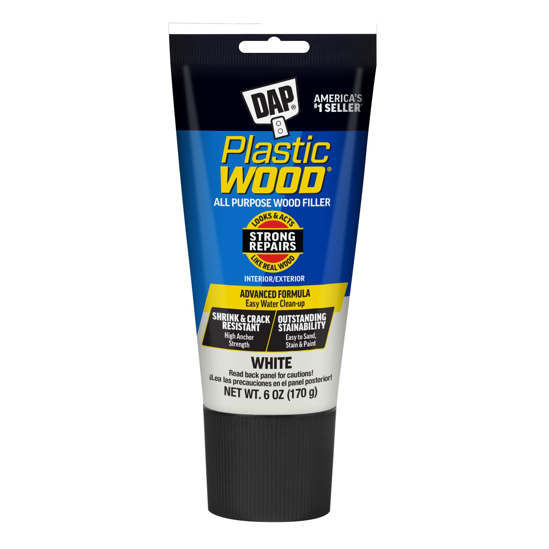Plastic Development Group DAP Plastic Wood All-Purpose Latex Wood Filler White 6 oz #585-9ACB-9ACB