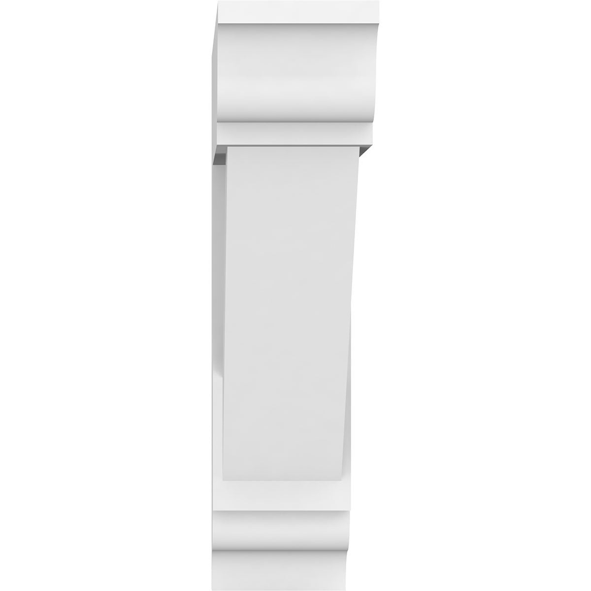 14" White PVC Traditional Decorative Bracket