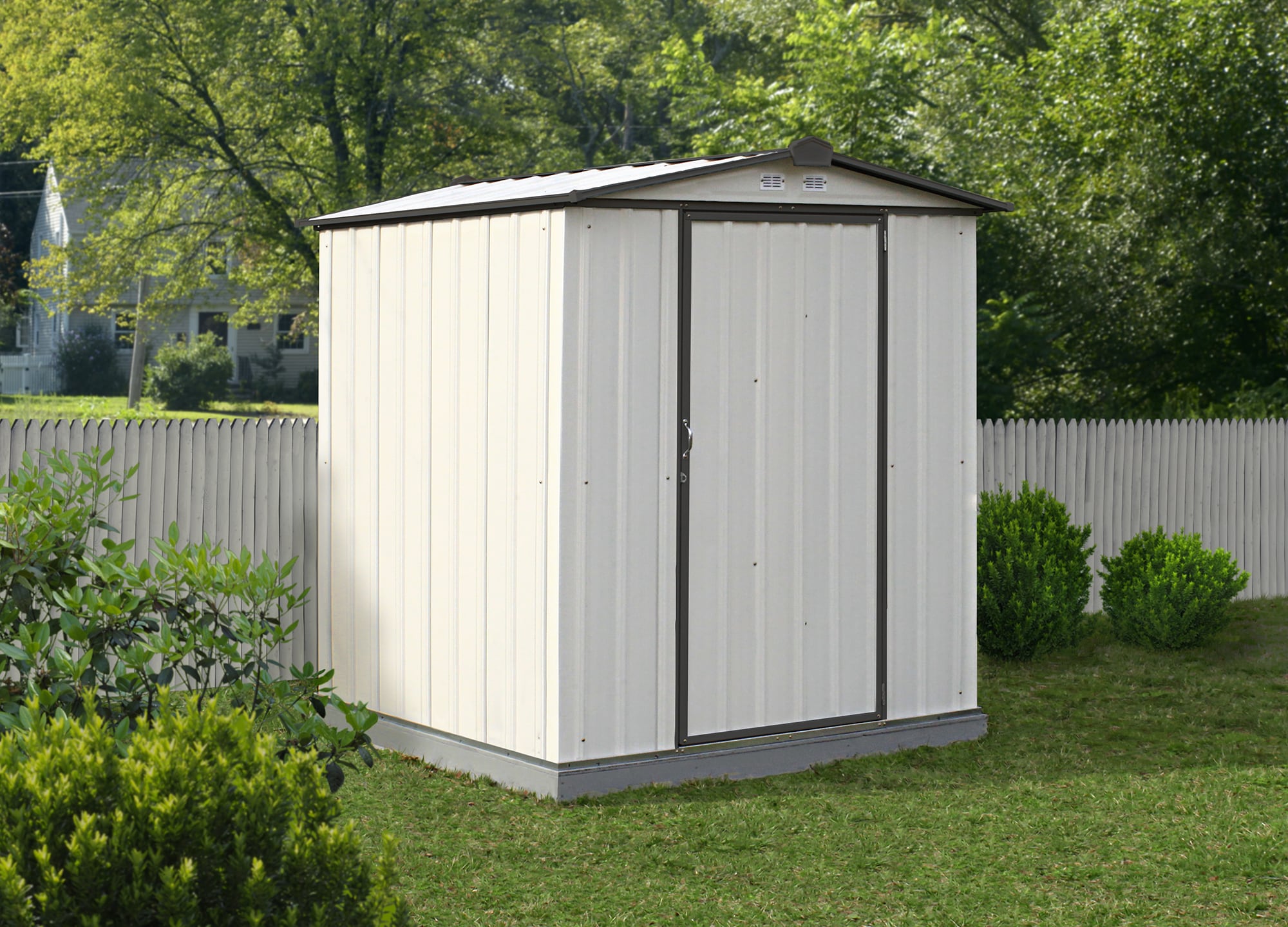 Arrow EZ6565LVCRCC 6-ft x 5-ft EZEE Shed Galvanized steel Storage Shed