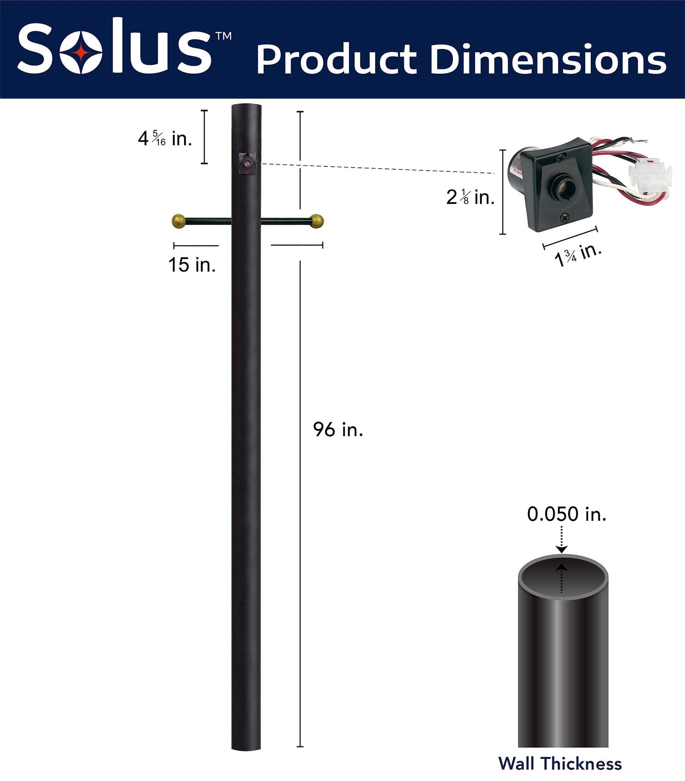Solus 8-320-BK Post-Lights - View #3