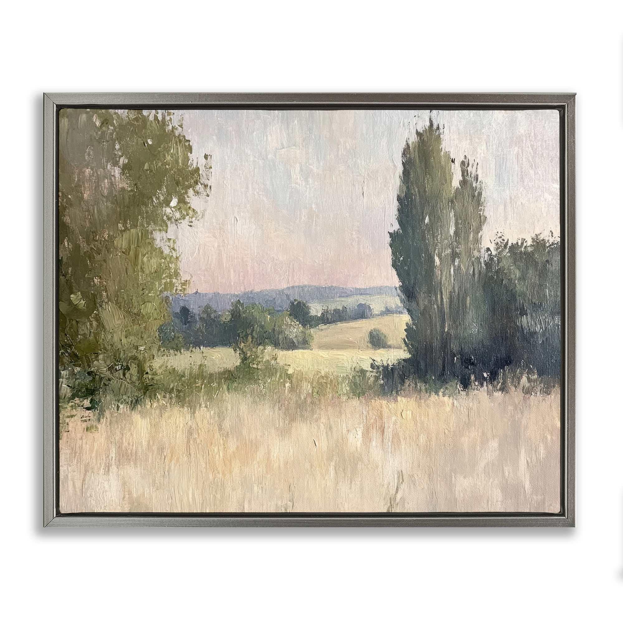 Stupell Industries BT-804-FFL-24X30 Tranquil Abstract Countryside Floating Frame design by Petal Prints Design